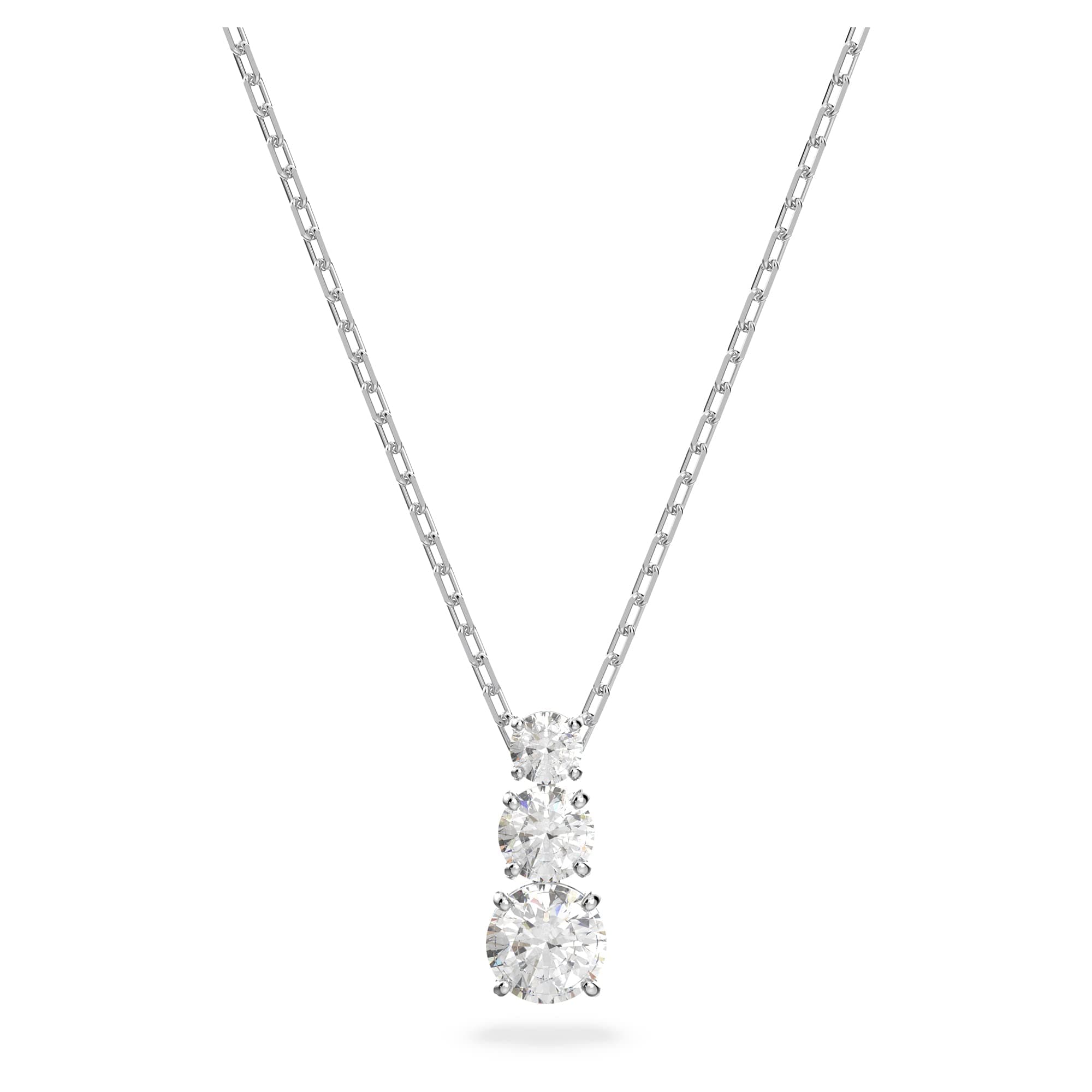 Swarovski Attract Trilogy Round Pendant Necklace