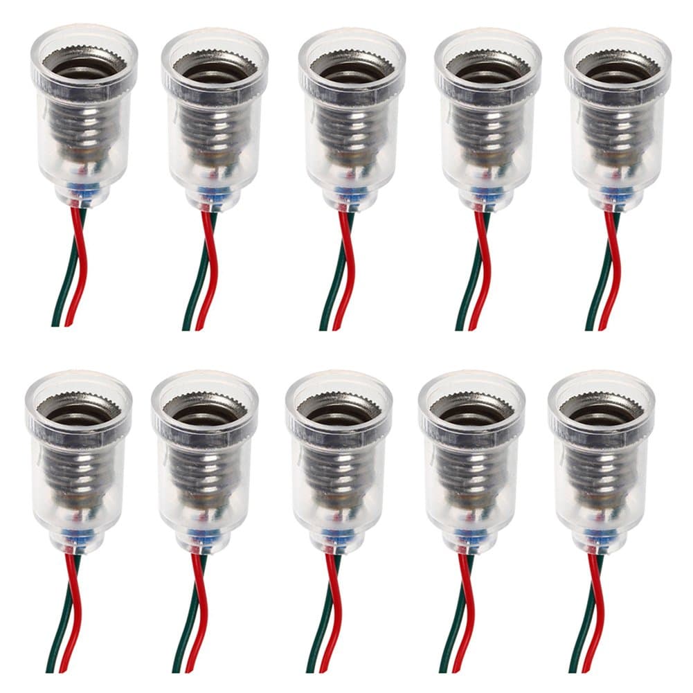 10PCS E10 Lamps Base E10 LED Screw-Mount Small Bulbs Holder