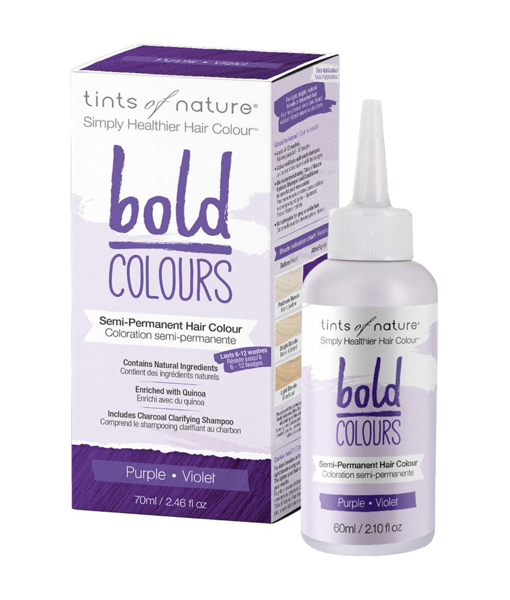 Tints of NatureBold Purple - Semi Permanent Natural Hair Dye, Single