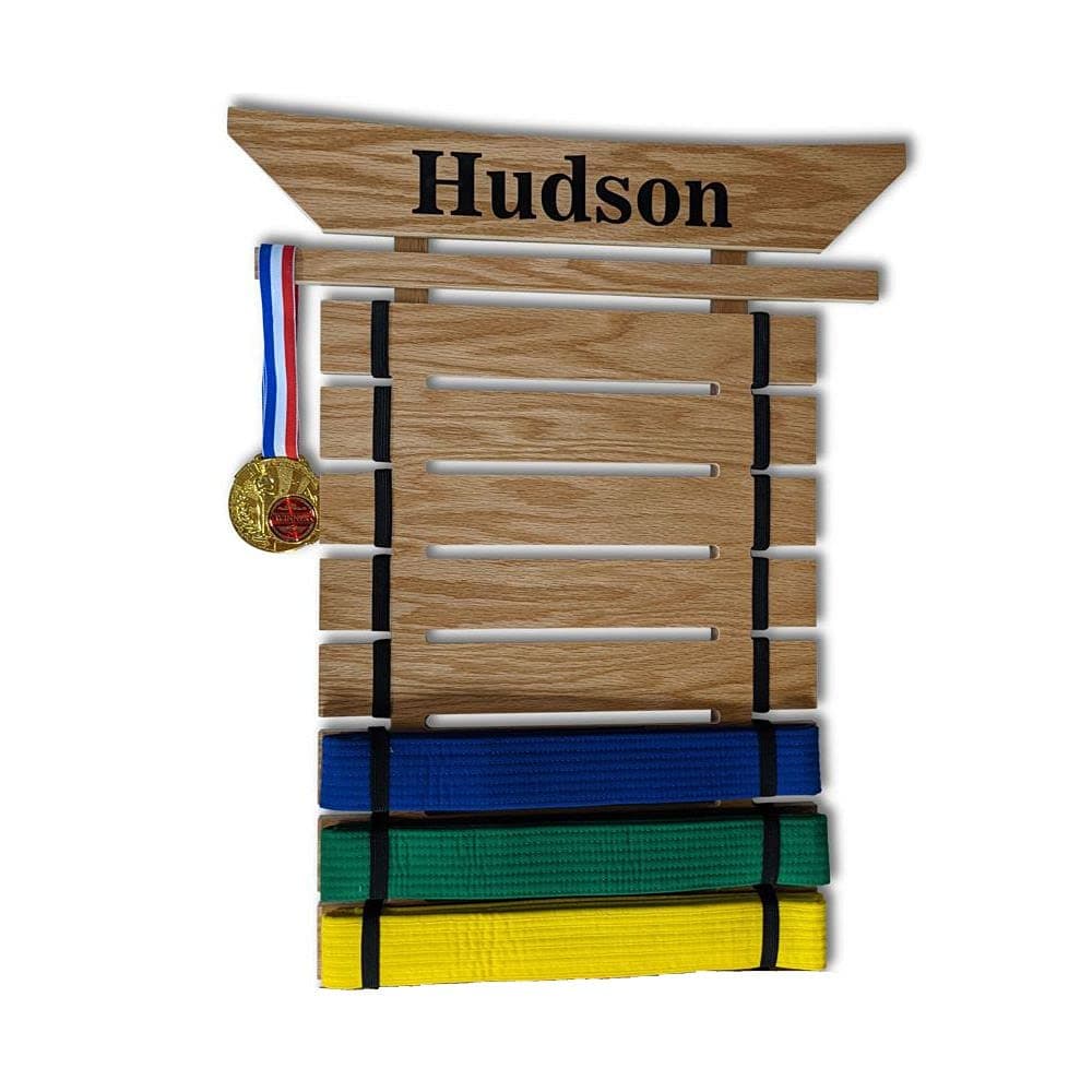 Personalized Martial Arts Belt Holder - Made in The USA