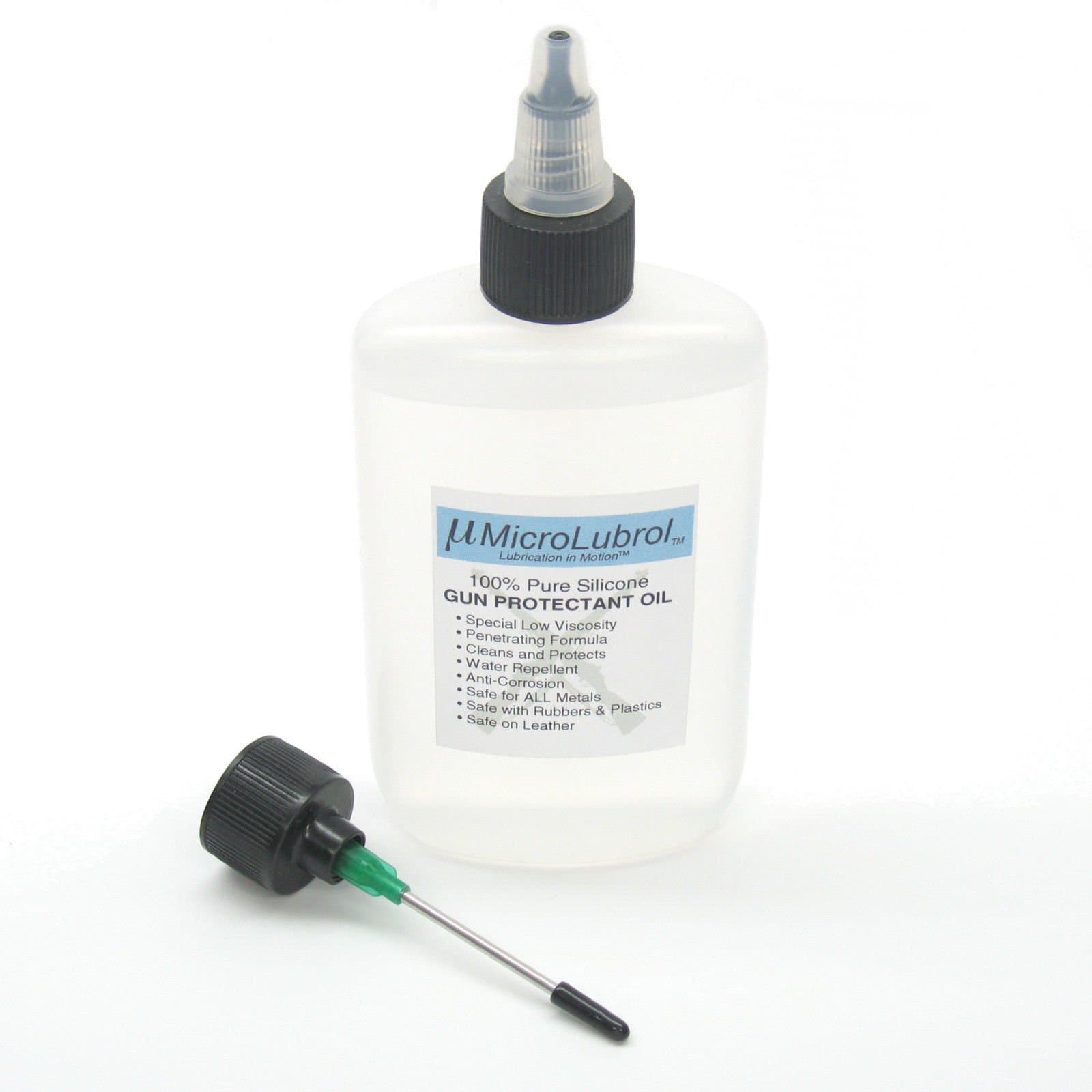 MICROLUBROL Gun Protectant Oil 100% Silicone Oil Safe for All Metals 4oz