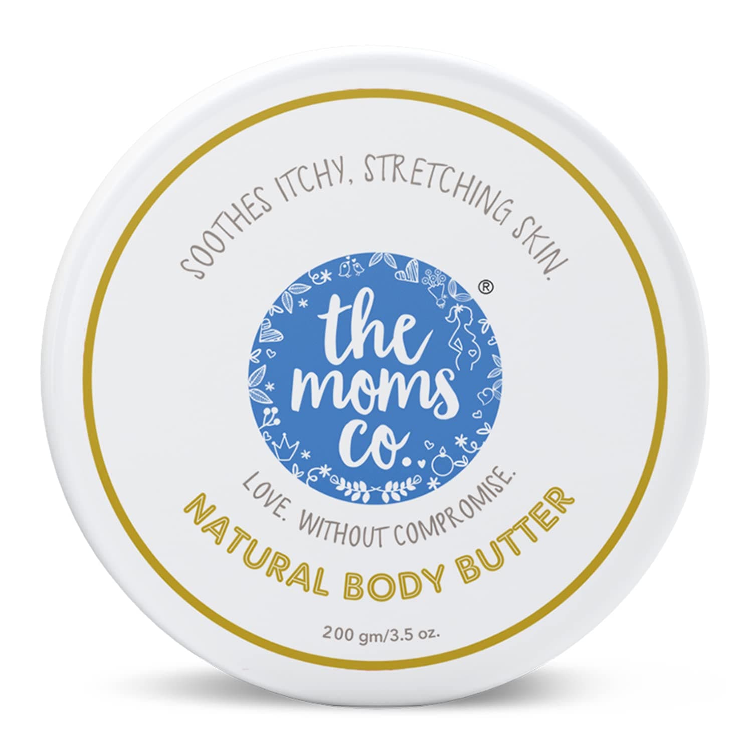 The Moms CoNatural Body Butter for Women | 24 Hours Moisturization with Shea & Cocoa Butter| Body Butter for Women Stretch Marks, Dry Skin and Itchy Skin-200 Gm
