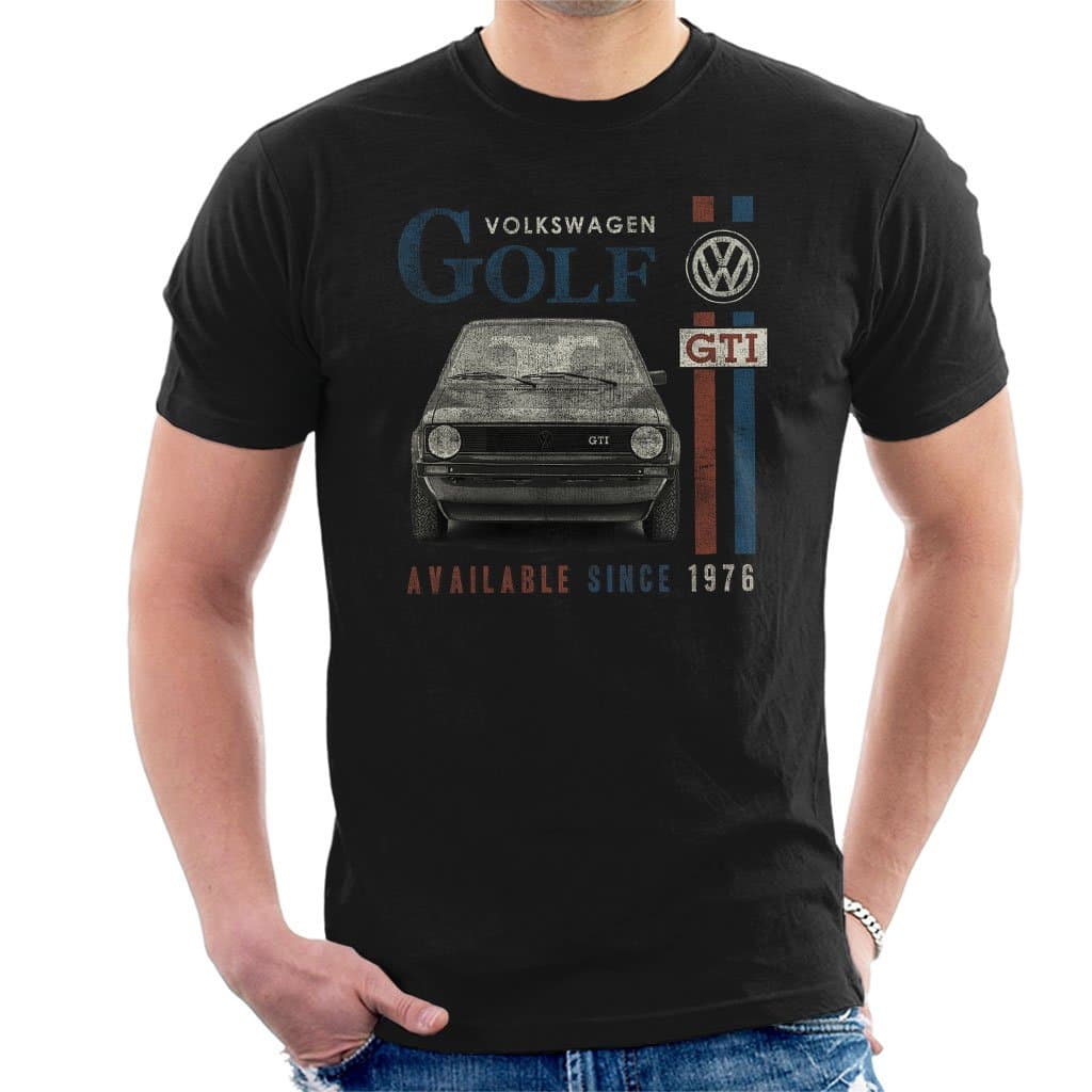 VolkswagenGolf GTI Racing Distressed Men's T-Shirt