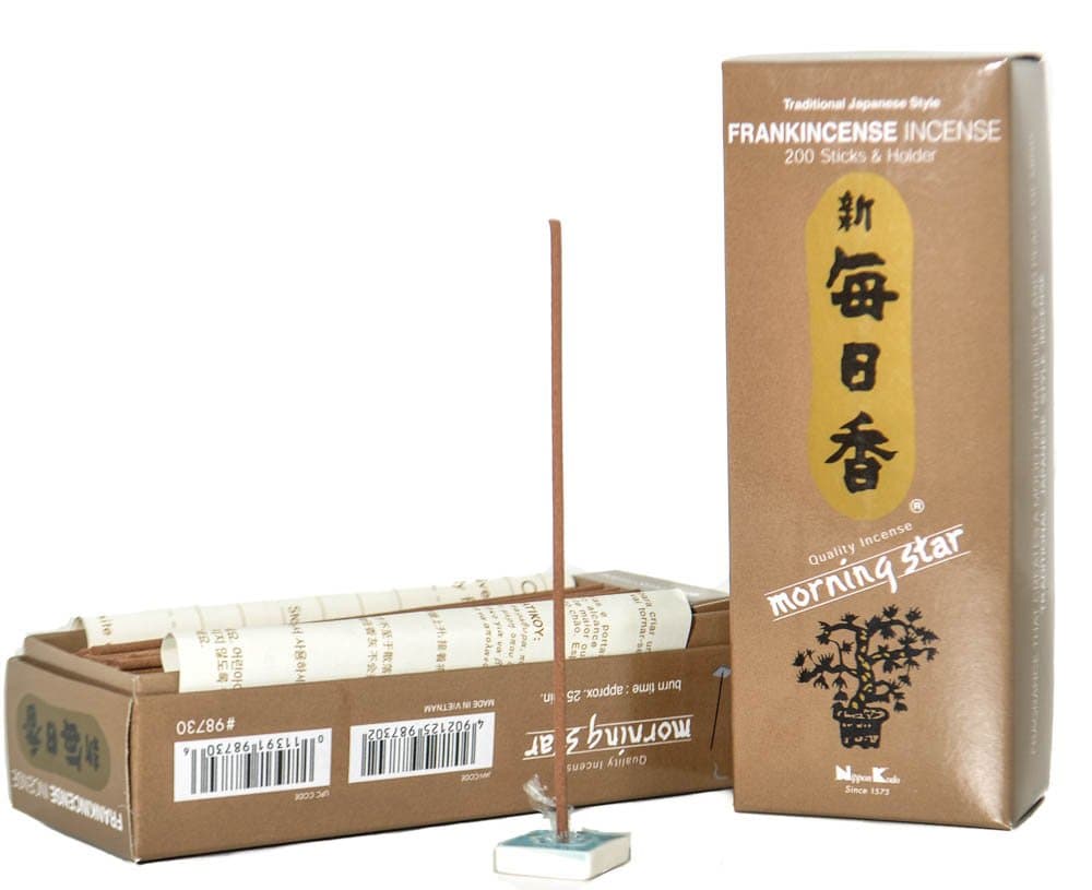 Japanese Incense Sticks 200 Sticks & Holder (Frankincense)