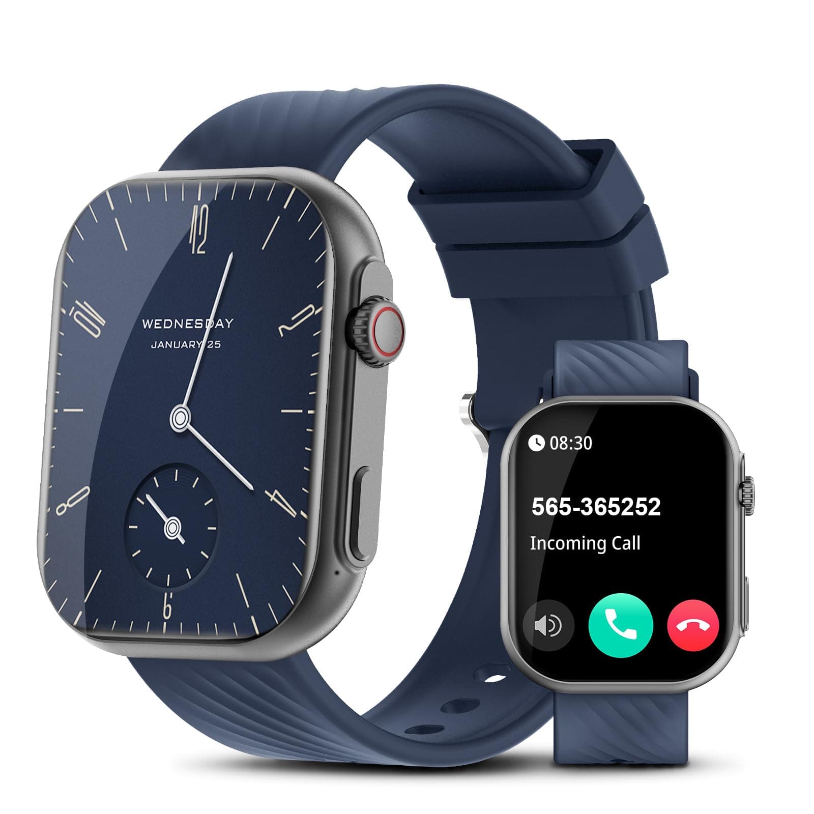 Smart Watch for Android Phones & iPhone - Answer/Make Calls/Quick Text Reply/AI Control, [2" HD Screen] IP67 Waterproof Fitness Tracker Heart Rate/Sleep/SpO2 Monitor,100+Sports Trackers for Men Women