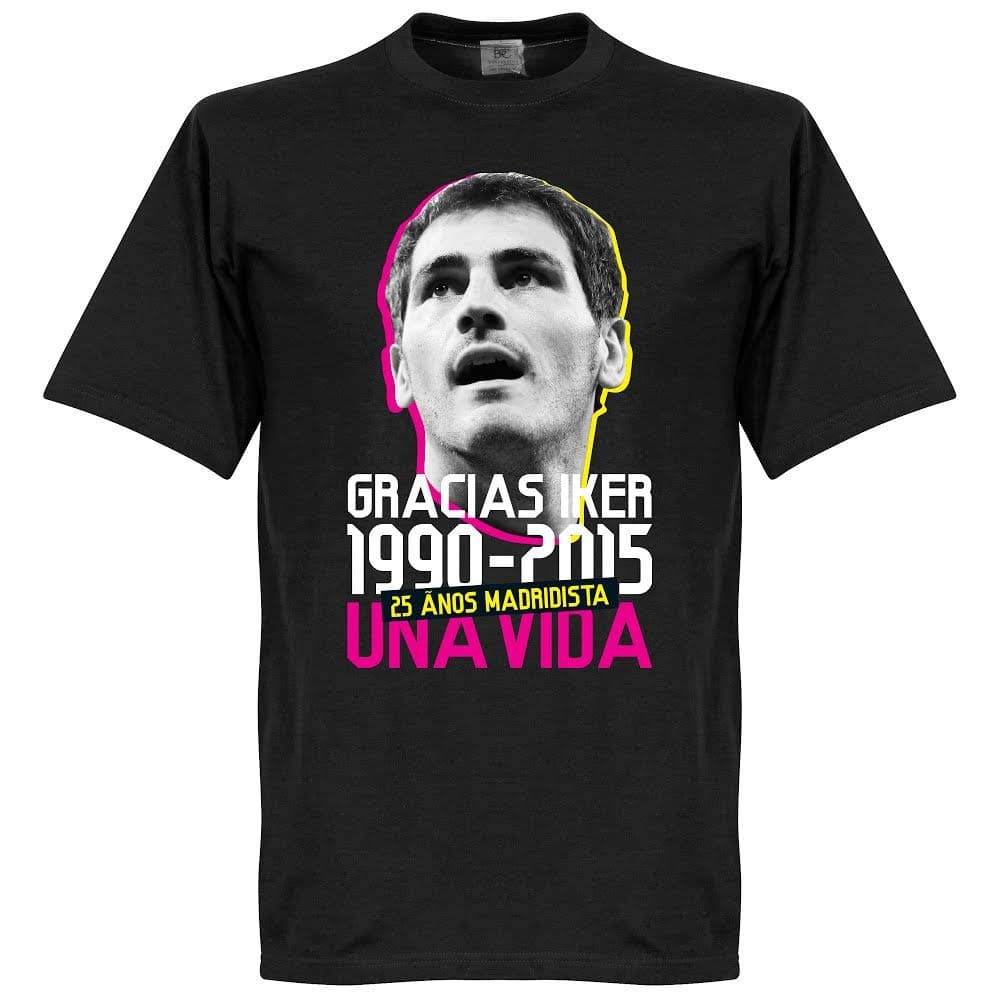 Retake Gracias Iker Casillas Tee - Black - XXL