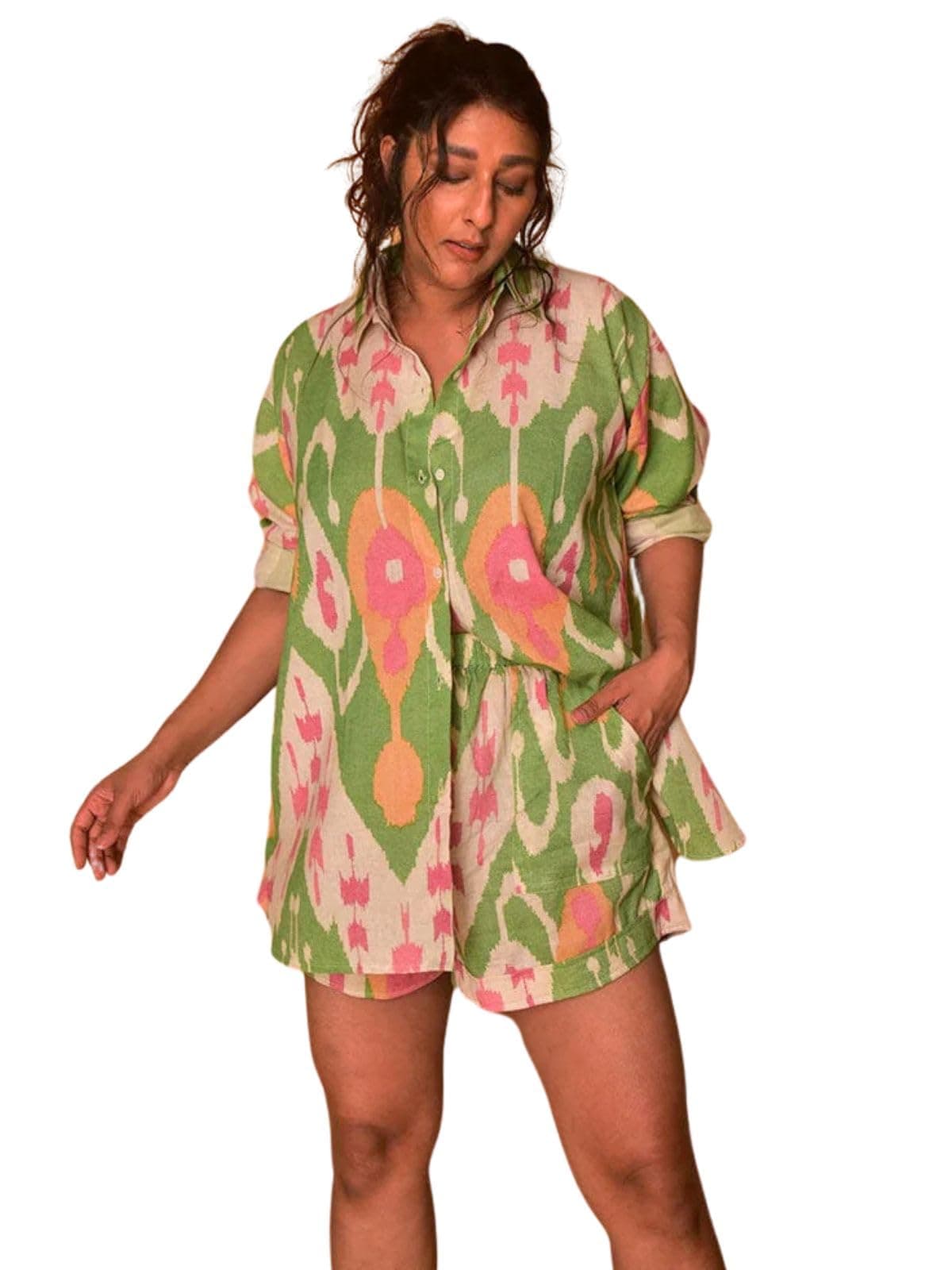 Leriya FashionStylish Co-ord Set for Women – Trendy Korean Summer Travel Outfit | Pajama Set For Women & Girl for Beach & Holiday Look