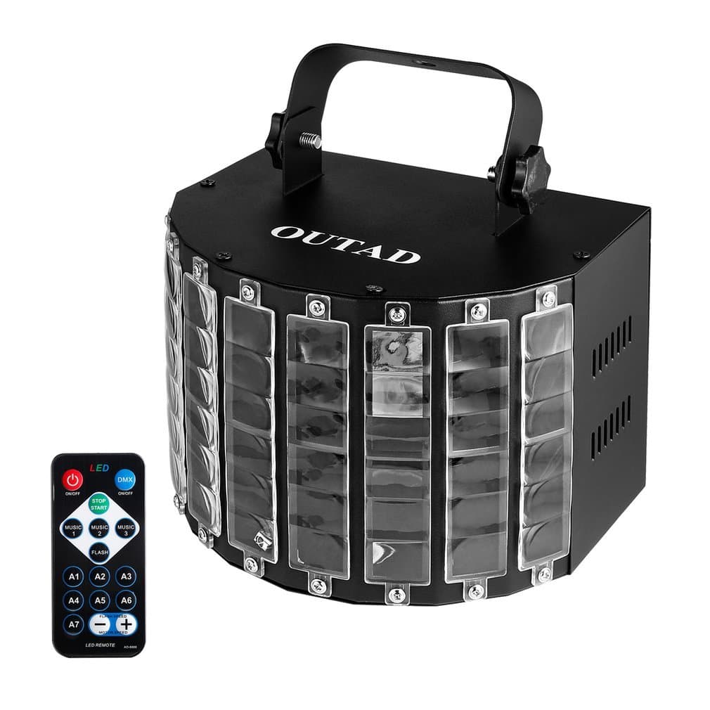 Elepawl OUTAD DJ Butterfly Light Stage Light LED IR Remote Control for Party Stage