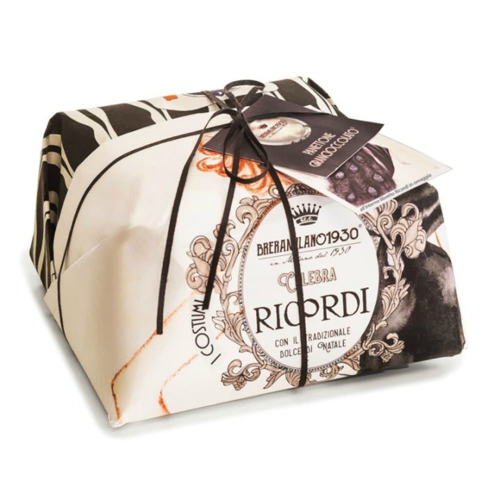 BreraMilano Panettone Classico Italian Christmas Cake by G. Cova & Co. (Grand Chocolate Panettone 1Kg)