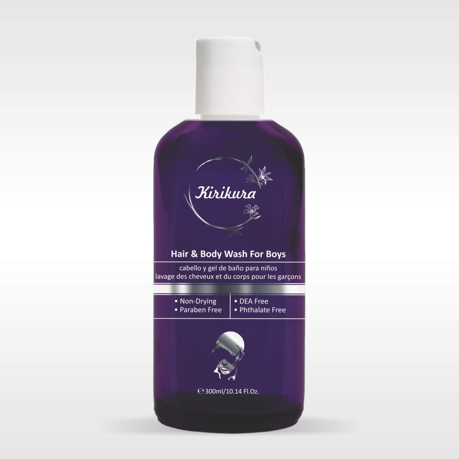 KIRIKURA 2 in 1 Hair and Body Shower wash for Men with Anti bacterial Power 300 gm