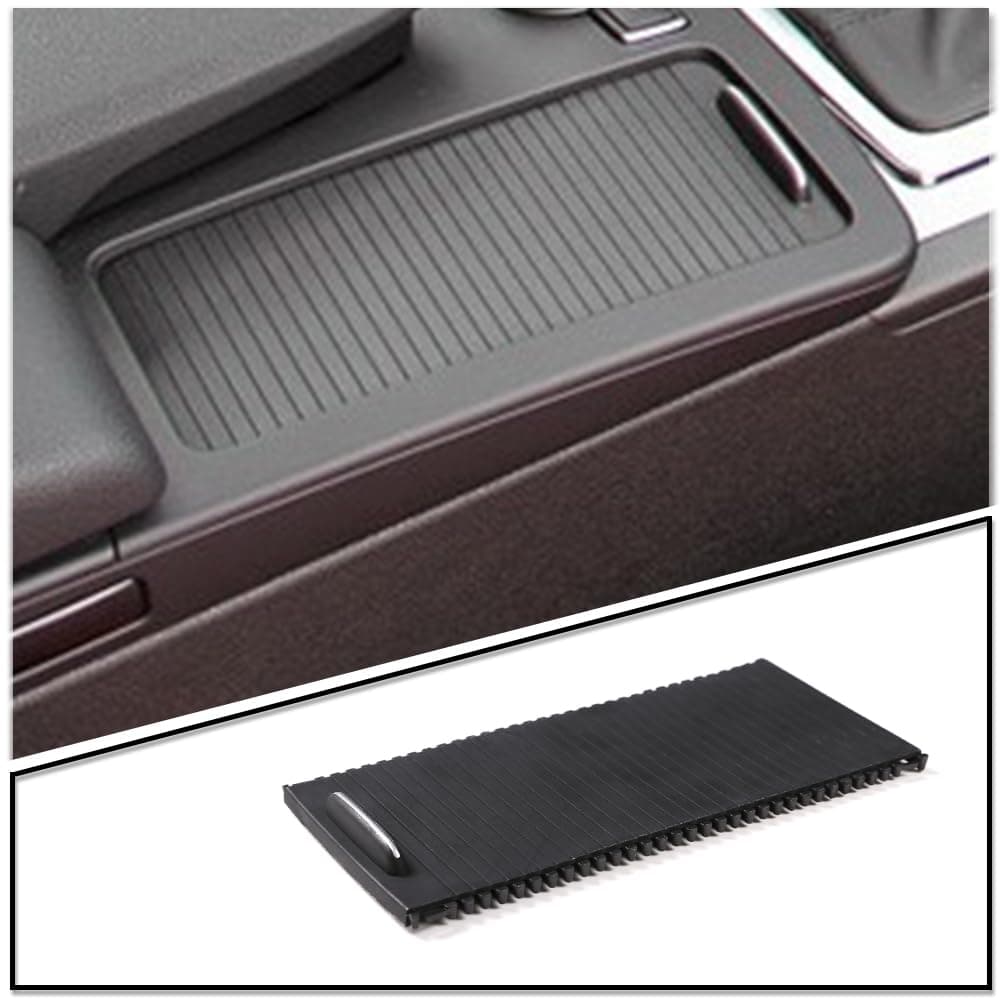 Center Console Roller Blind Cover Replacement Compatible with Mercedes Benz C E GLK Class W204 W207 W212 X204 2007-2013 Cup Holder Panel Sliding Shutters (Replacement Accessories)