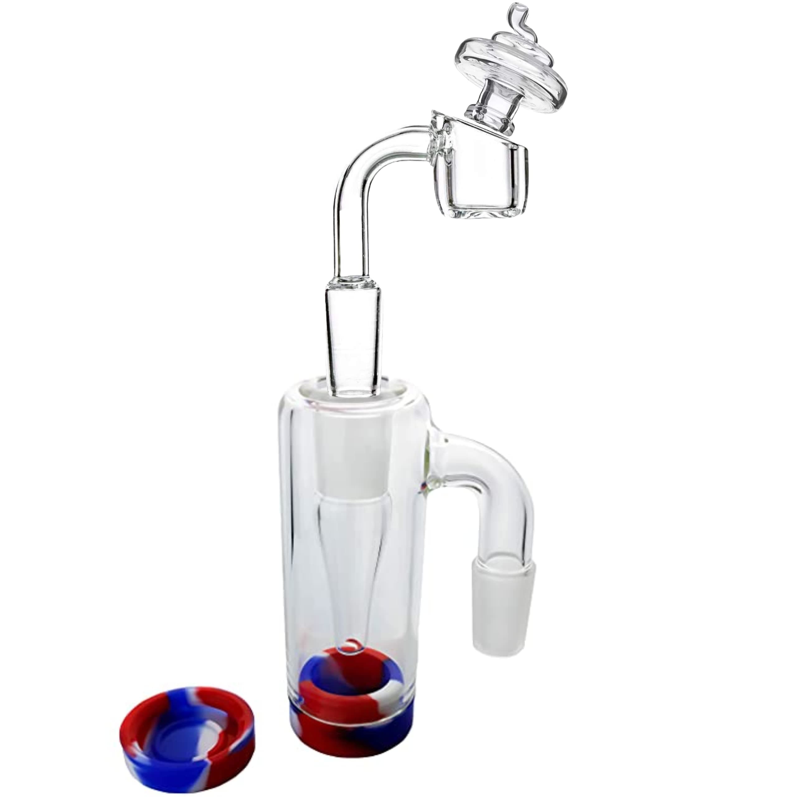 Reclaim Catcher & 14mm Dab Quartz Banger Nail with Carb Cap for Glass Rig 14mm & 18mm 90° Female Catcher (14mm)
