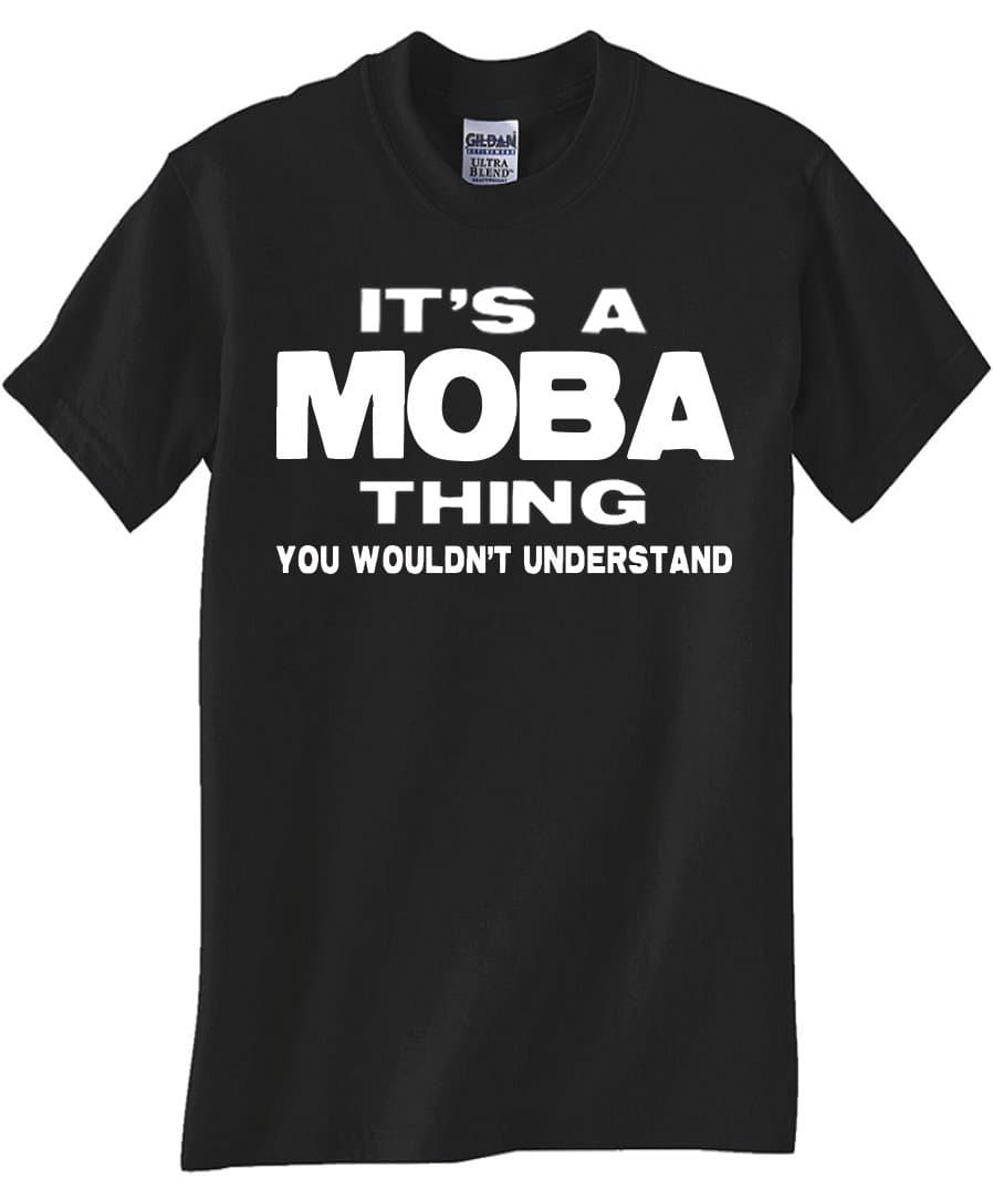 STUFF WITH ATTITUDE - GEEK CHIC MOBA Thing Black T Shirt