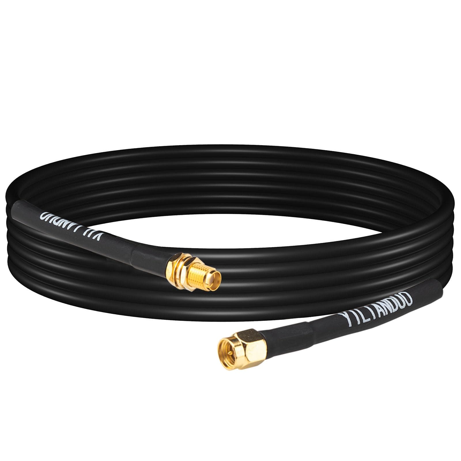 SMA WiFi Antenna Extension Cable 5M /16.4ft SMA Male to Female Low Loss RG58 Coaxial Cable for 4G/5G/LTE/wifi6E Antenna Wireless Router WLAN Modem Gateway SDR Dongle (Not for TV)