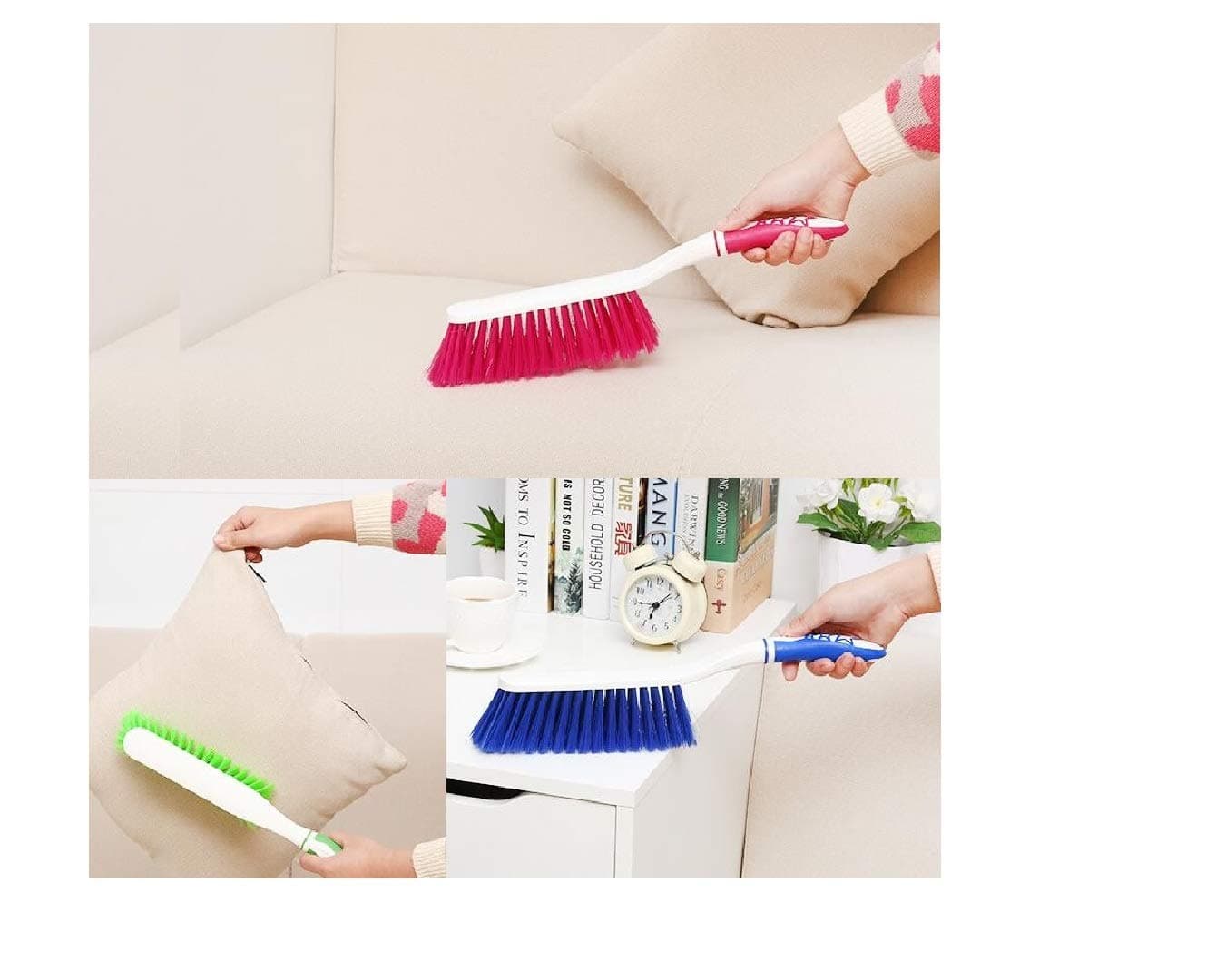 Multi-Purpose Thick Non-Slip Carpet,Bed Dust Clean Clothes Brushes Sofa Dust Brush Manual Vacuum Cleaner/Brush Cleaner STARBRSH01