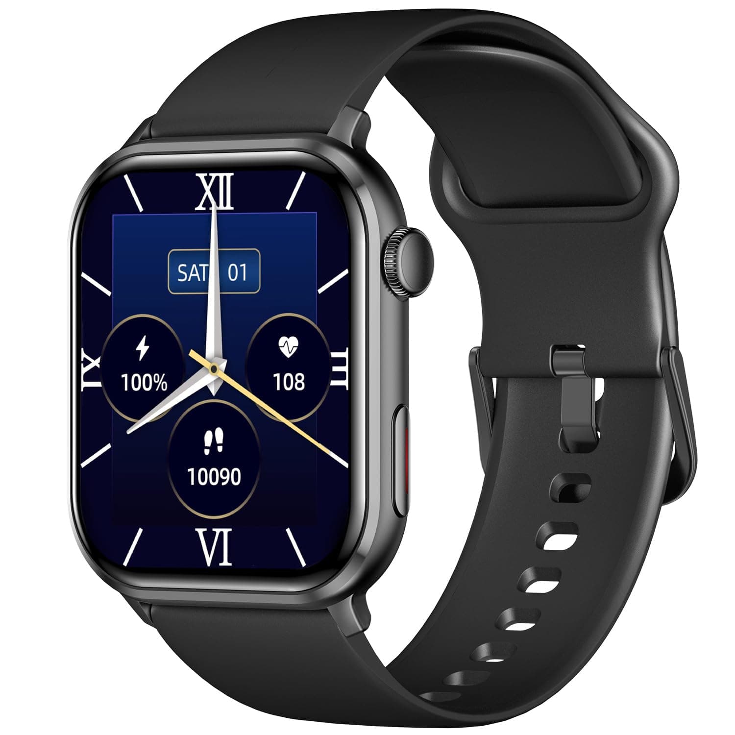 COCO BT2-Z Bluetooth Smartwatch for Seniors Men and Women, Personal Emergency PERS, Health Monitor, Heart Rate, Blood Oxygen Measuring, Fall Detection, Medication Reminder