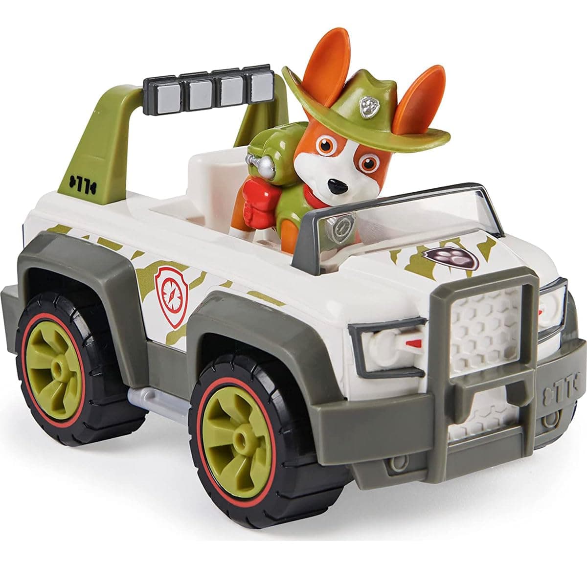 PAW PATROL, Jungle Cruiser with Tracker Figure (Sustainable Basic Vehicle/Basic Vehicle) Toy for Children from 3 Years