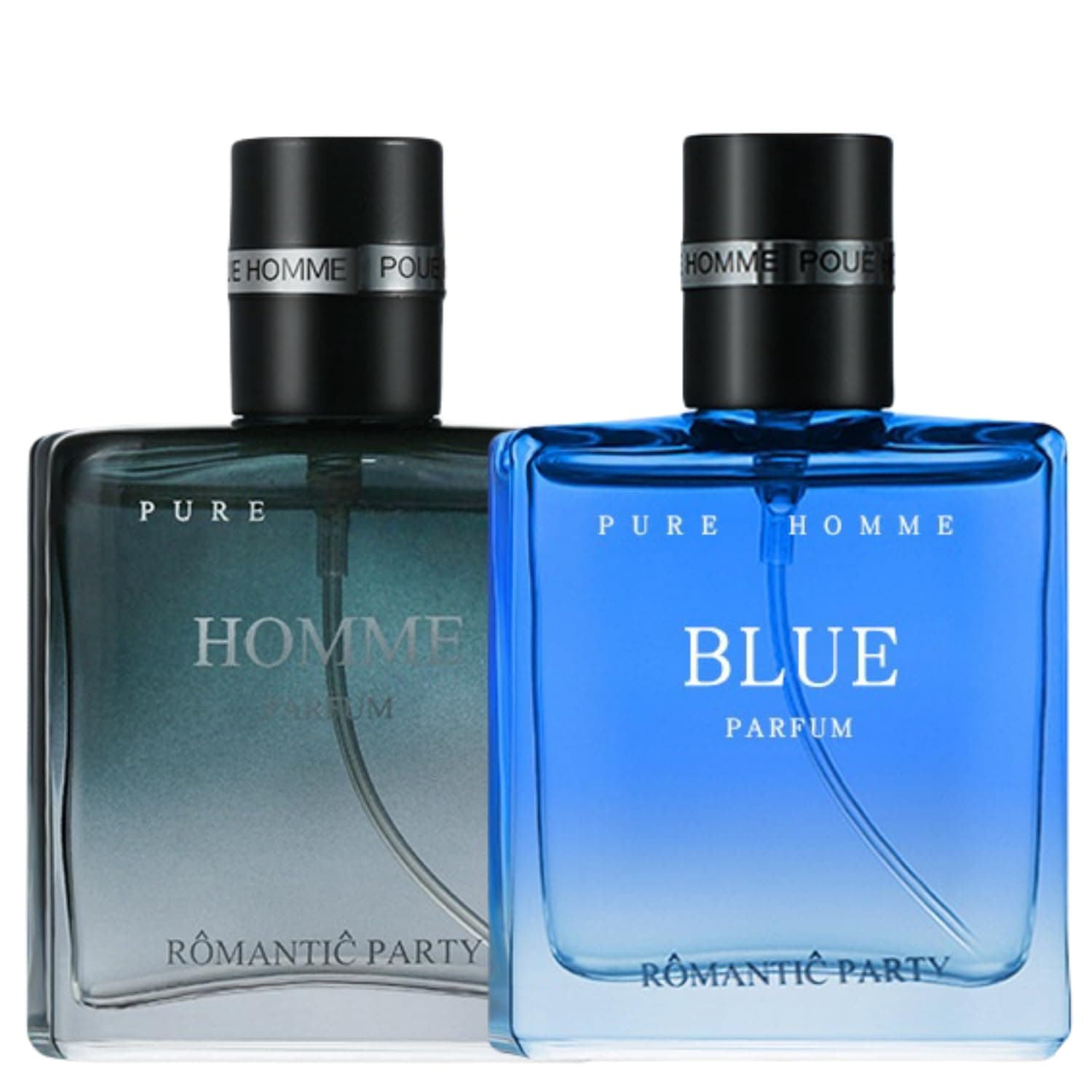 Black Homme Parfum for Men Romantic Party, Men's Perfume Set, Pure Homme Blue Parfum, Long Lasting Fragrance for Men, Long Lasting Eau De Toilette, Perfume for Daily Life (1 Set)