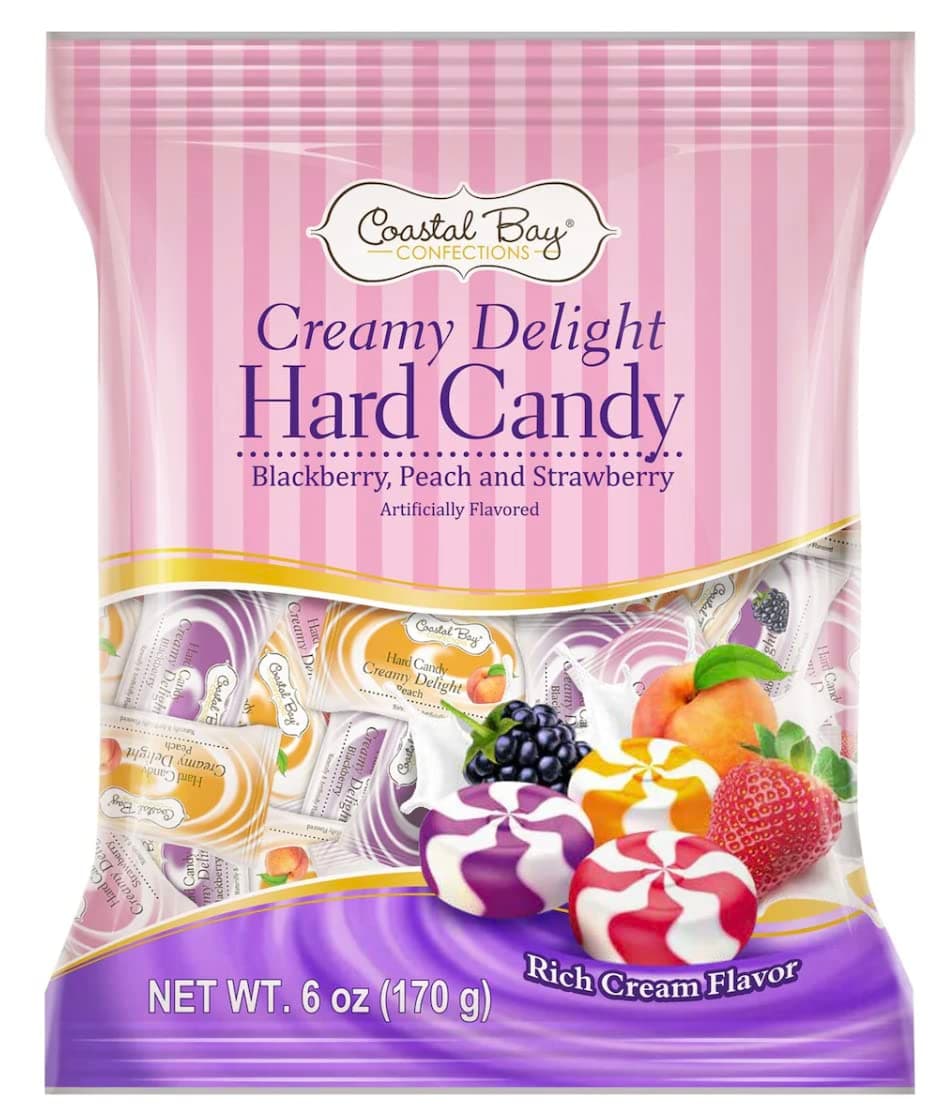 Coastal BayCreamy Delight Hard Candy 6 oz bag (2 bags 12 oz total)