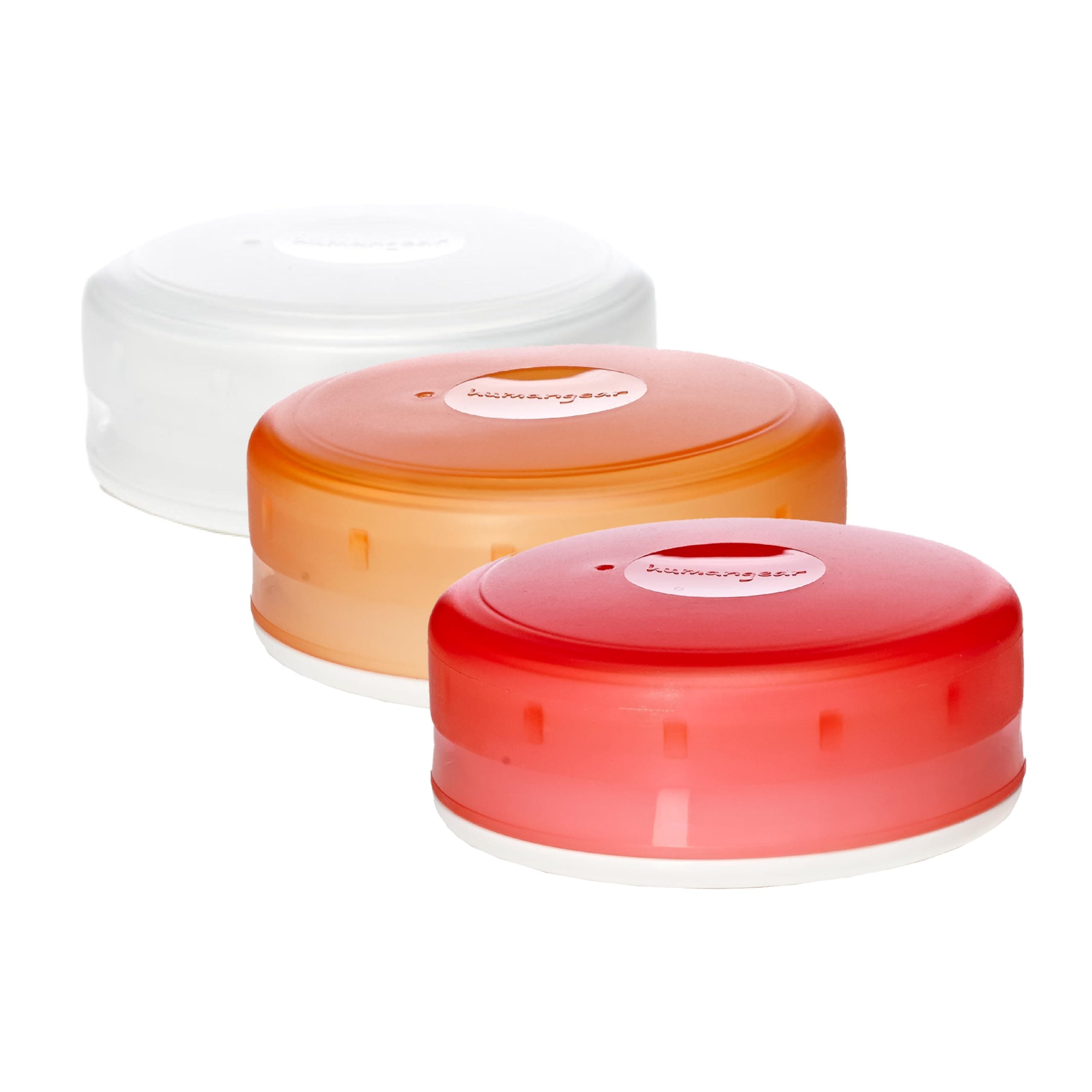 humangear GoTubb, 3-Pack, Medium, (2oz), Clear/Orange/Red