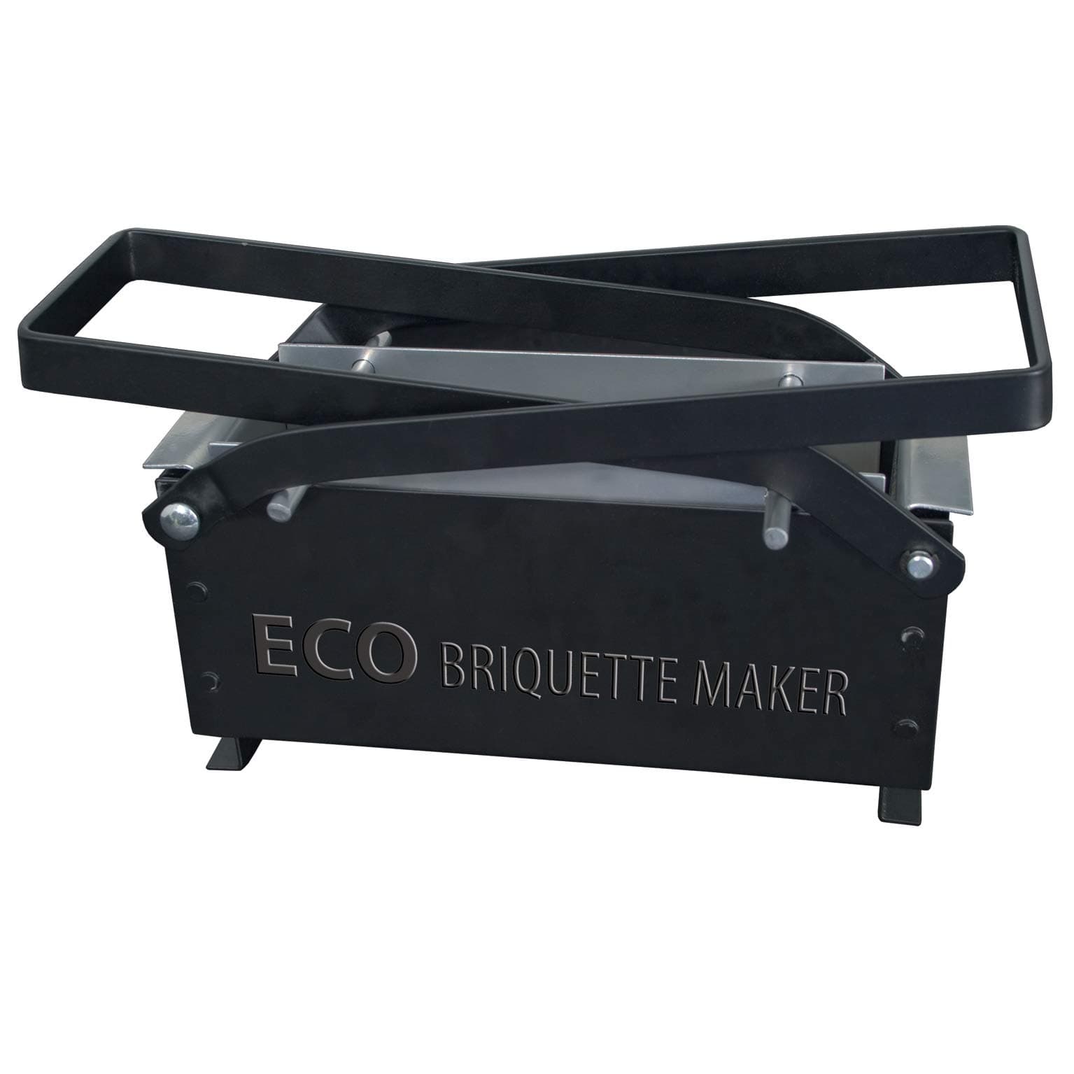 Eco Briquette Maker For Fireplace Newspaper Fuel Heat Stove, Metal, Black