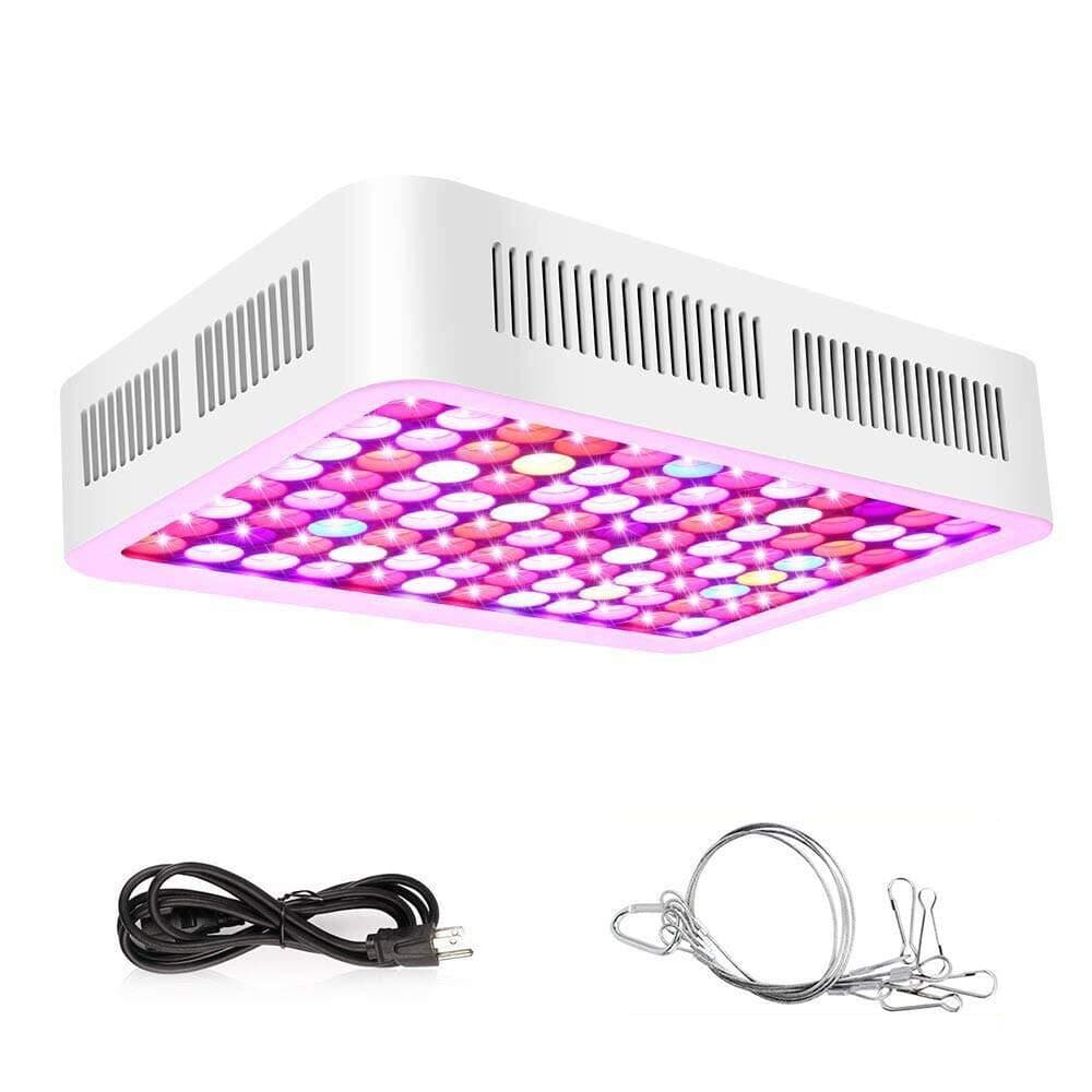 Roleadro Plant Grow Light, 600W LED Grow Light Full Spectrum Plant Light Dual-Chip Growing Lamp with ON/Off Switch,Daisy Chain for Hydroponic Indoor Plants Veg and Flower (only 110V)