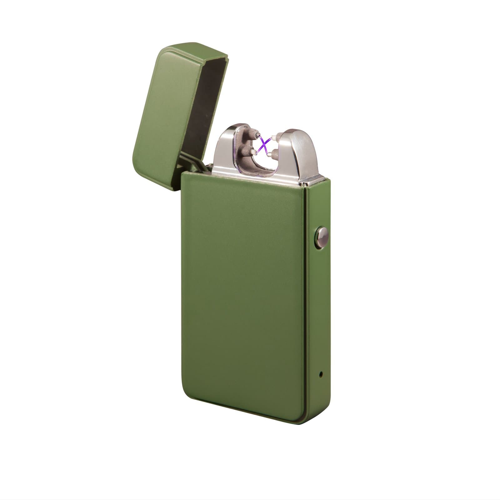 Novi Plasma Lighter, New Generation Windproof and Flameless Electronic Lighter, USB Rechargeable Electric Arc Cigarette Lighter (Matt Green)
