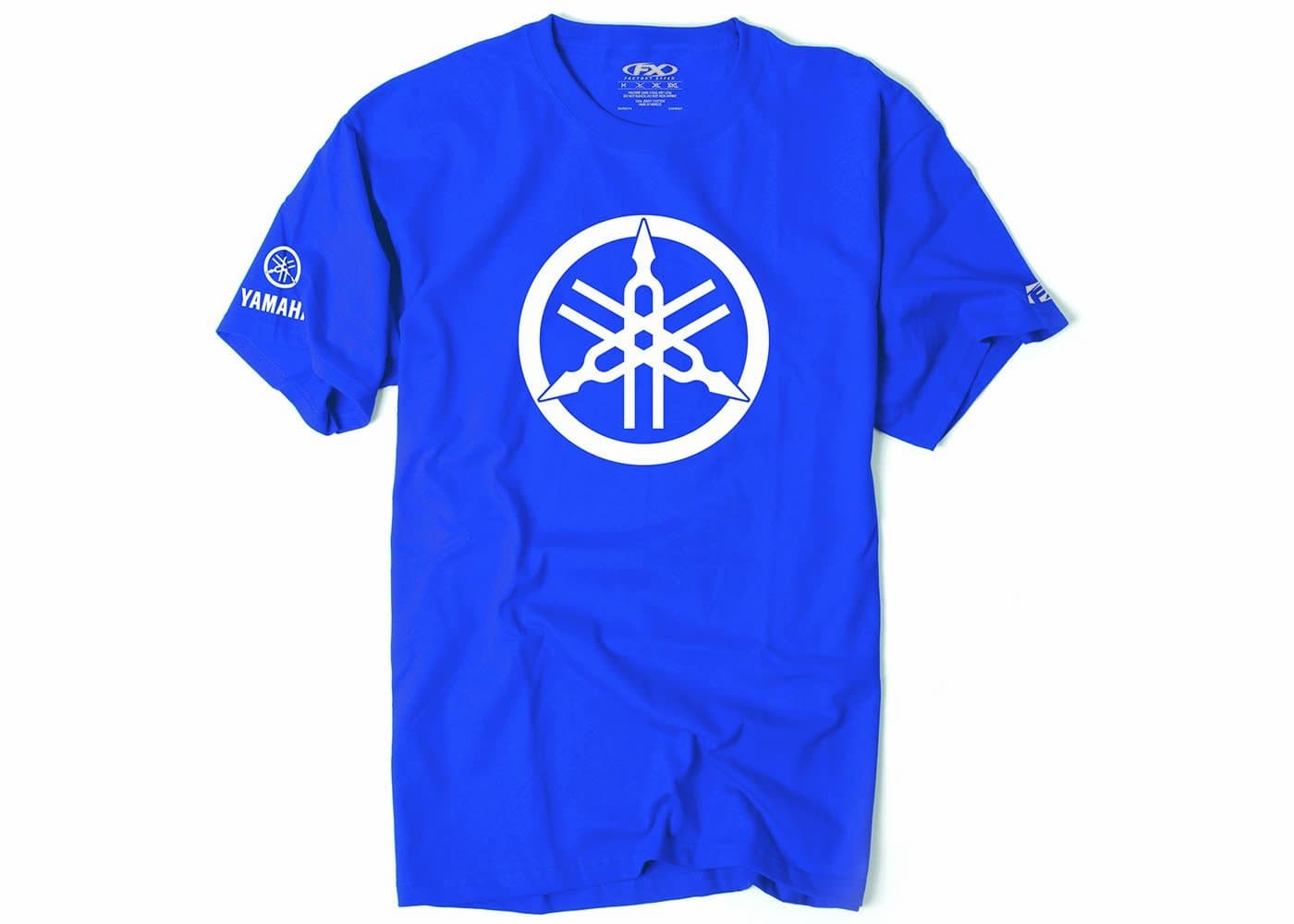 Factory Effex 17-87276 YAMAHA' 2D Tuning Fork T-Shirt (Royal blue, X-Large)