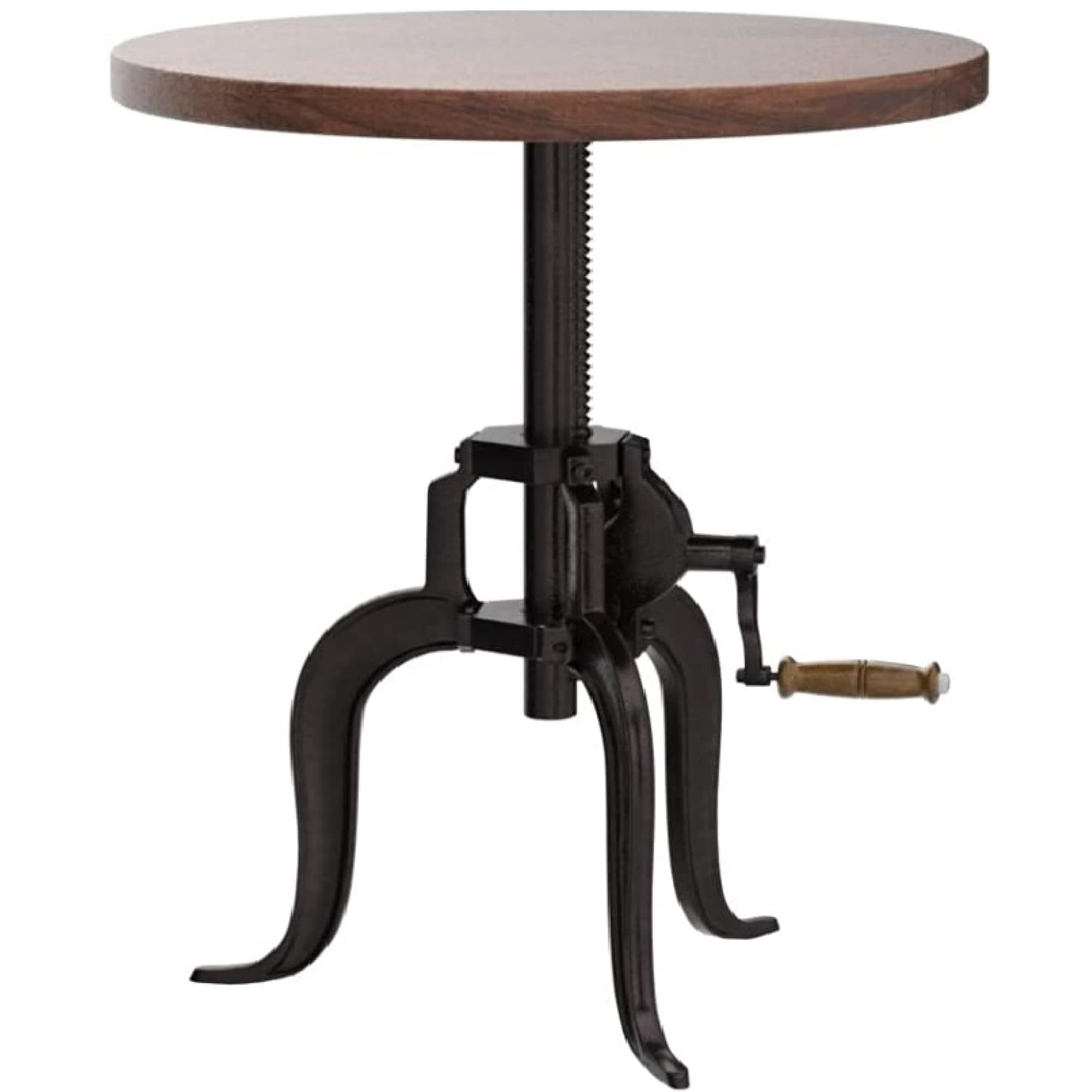 NACH Table, Wood, Black, 18" x 1.13" x 18-27"