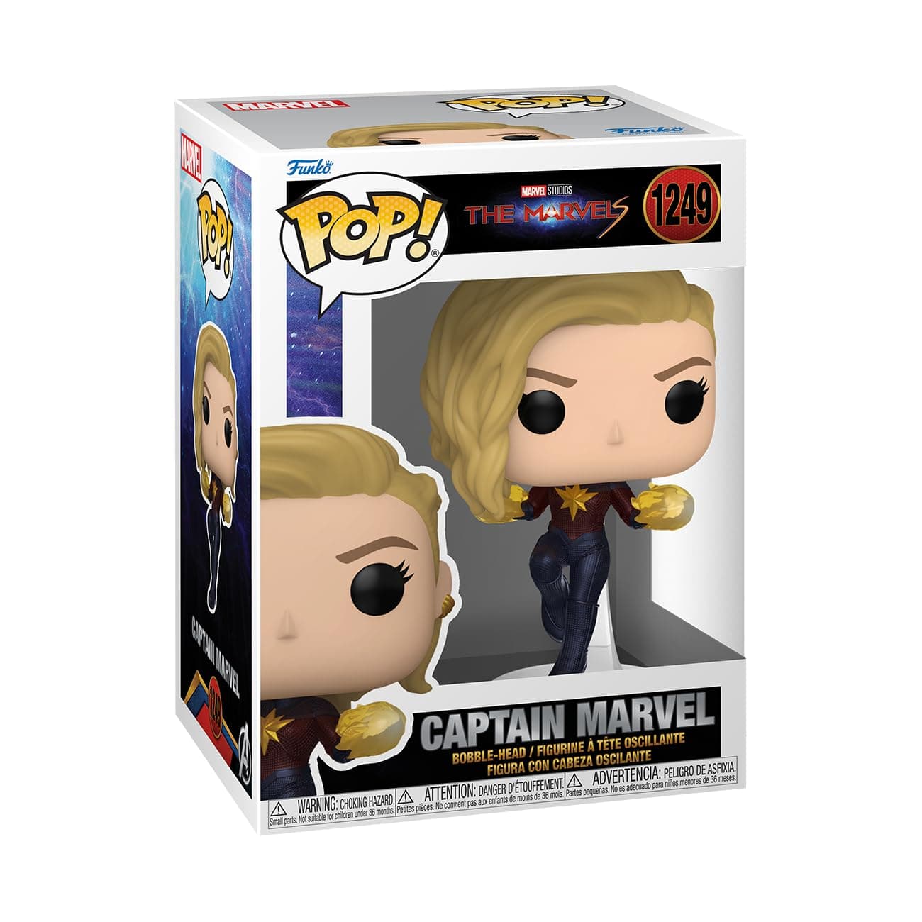 POP! Vinyl: The Marvels - Captain Marvel - Collectable Vinyl Figure - Gift Idea - Official Merchandise - Toys for Kids & Adults - Movies Fans - Model Figure for Collectors and Display