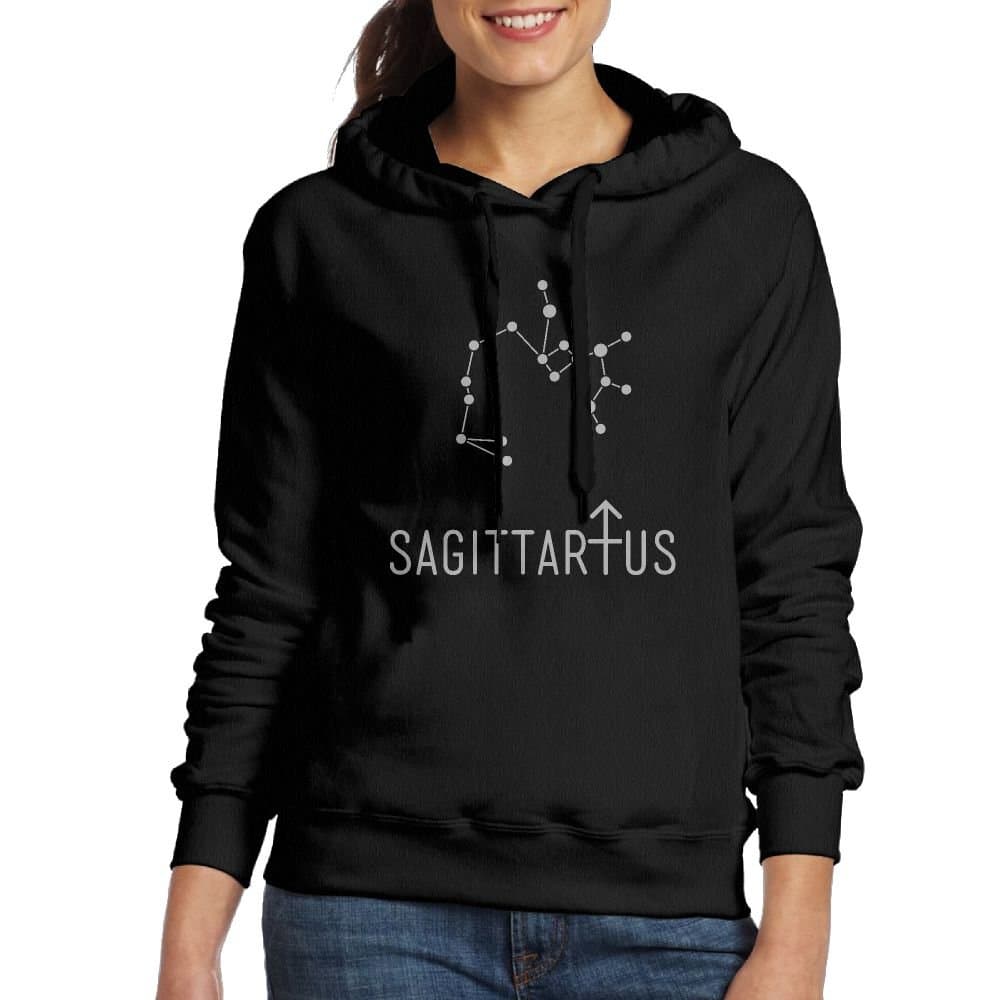 Constellation Sagittarius Womens Fashion Hoodies Pullover Hood Sweater