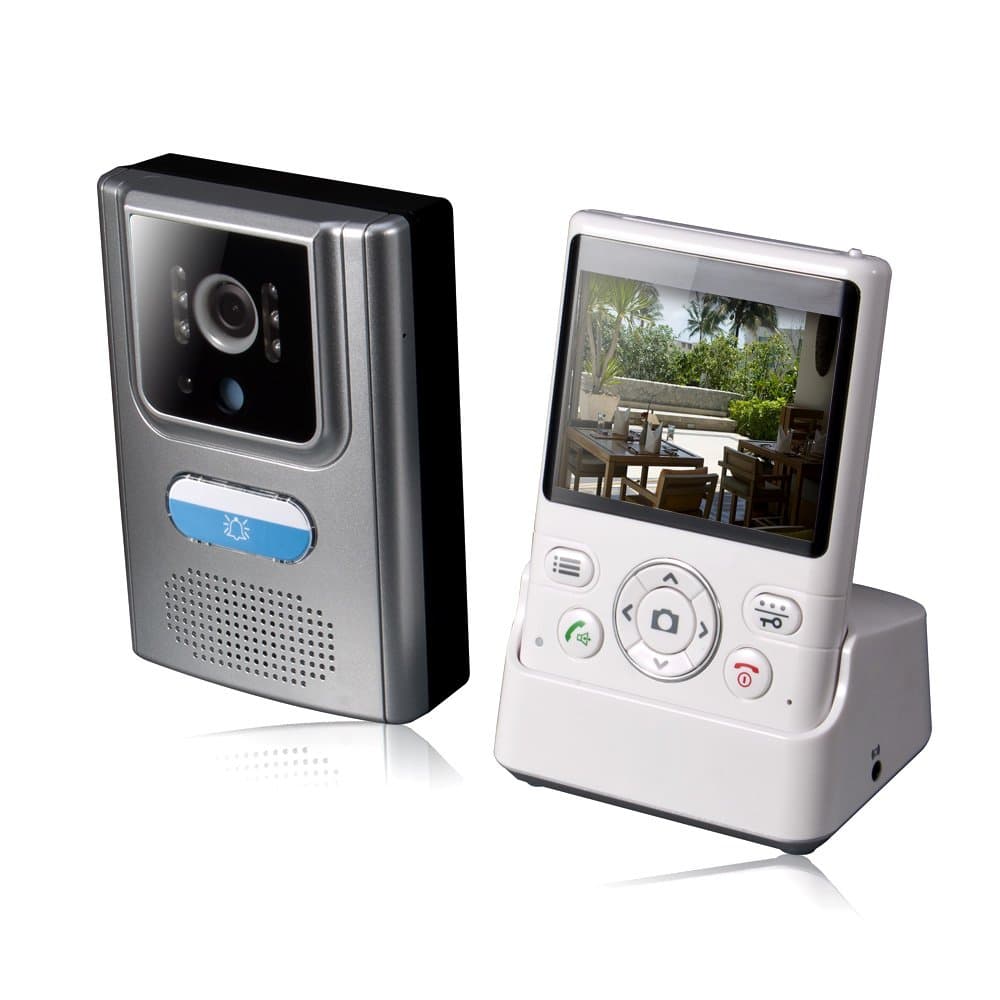 2.4G Wireless Video Doorbell, iCreation DIY Door Phone Intercom with Wide Angle Camera, Night Version, PIR Sensor, 200M Long Distance Without Worrying WiFi, Smoothly Video and HD Sound. (Silver)