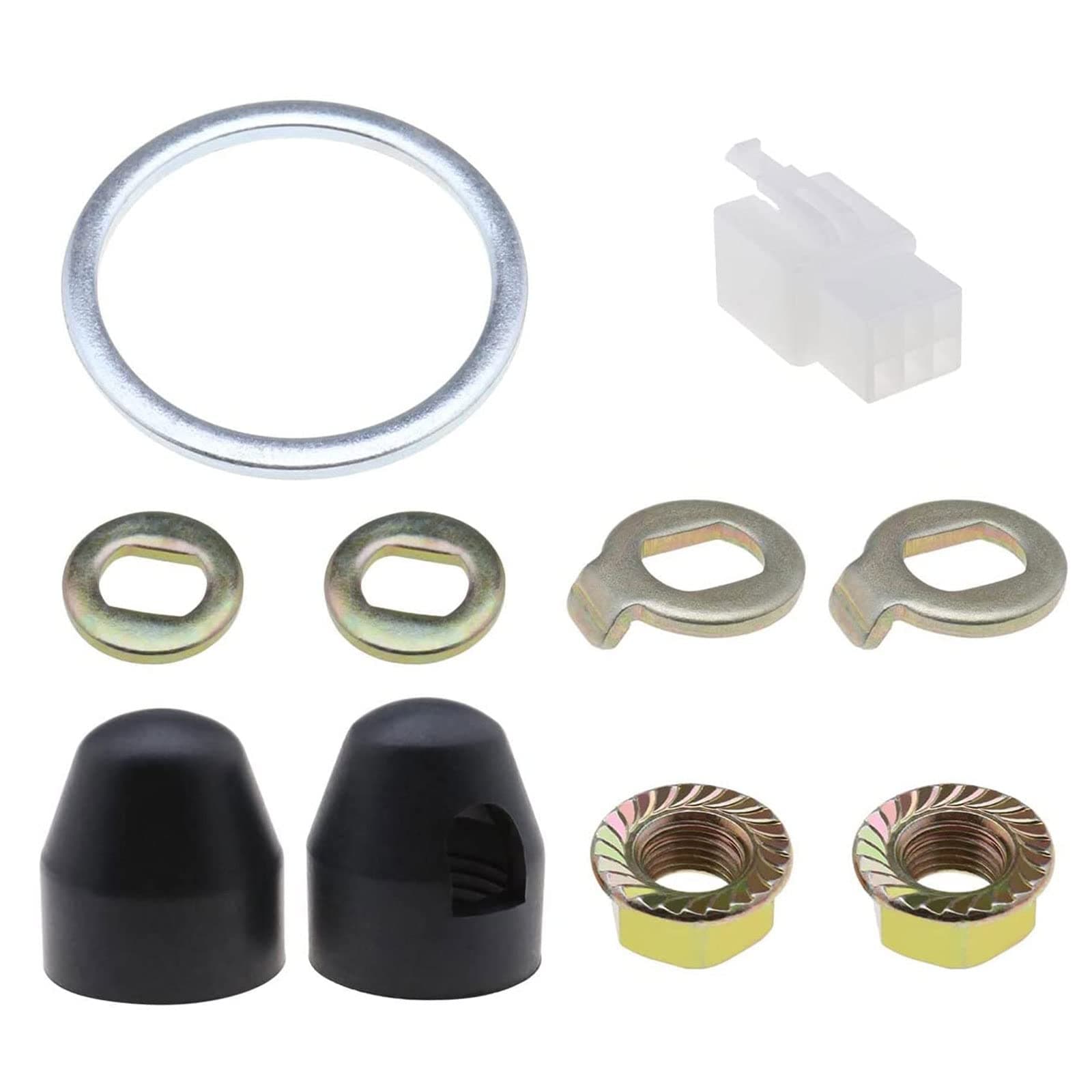 OneGas 1 Set E-Bike Hub Motor Nuts, 14mm Steel, Rubber, Electric Bike Motors