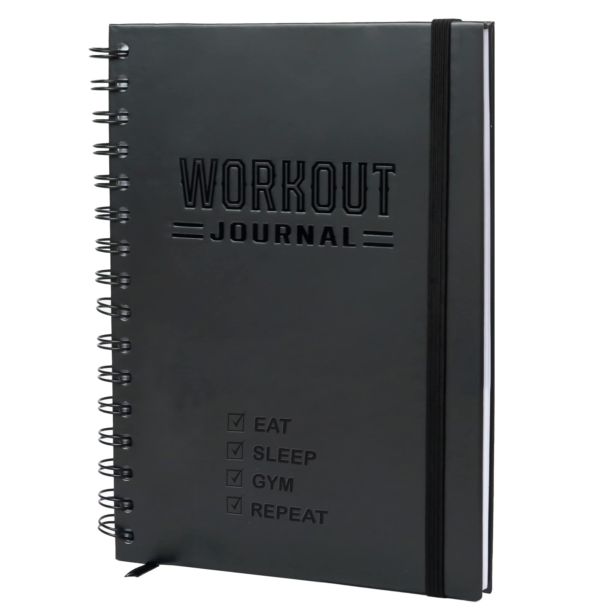 Nextnoid Hardcover Fitness Journal Workout Planner for Men & Women - A5(5.7" x 8.3") Sturdy Workout Log Book to Track Gym & Home Workouts