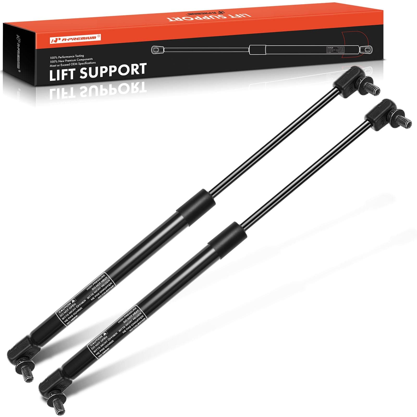A-Premium Tailgate Rear Trunk Lift Supports Shock Struts Replacement for Honda Civic del Sol 1993-1997 Coupe 2-PC Set