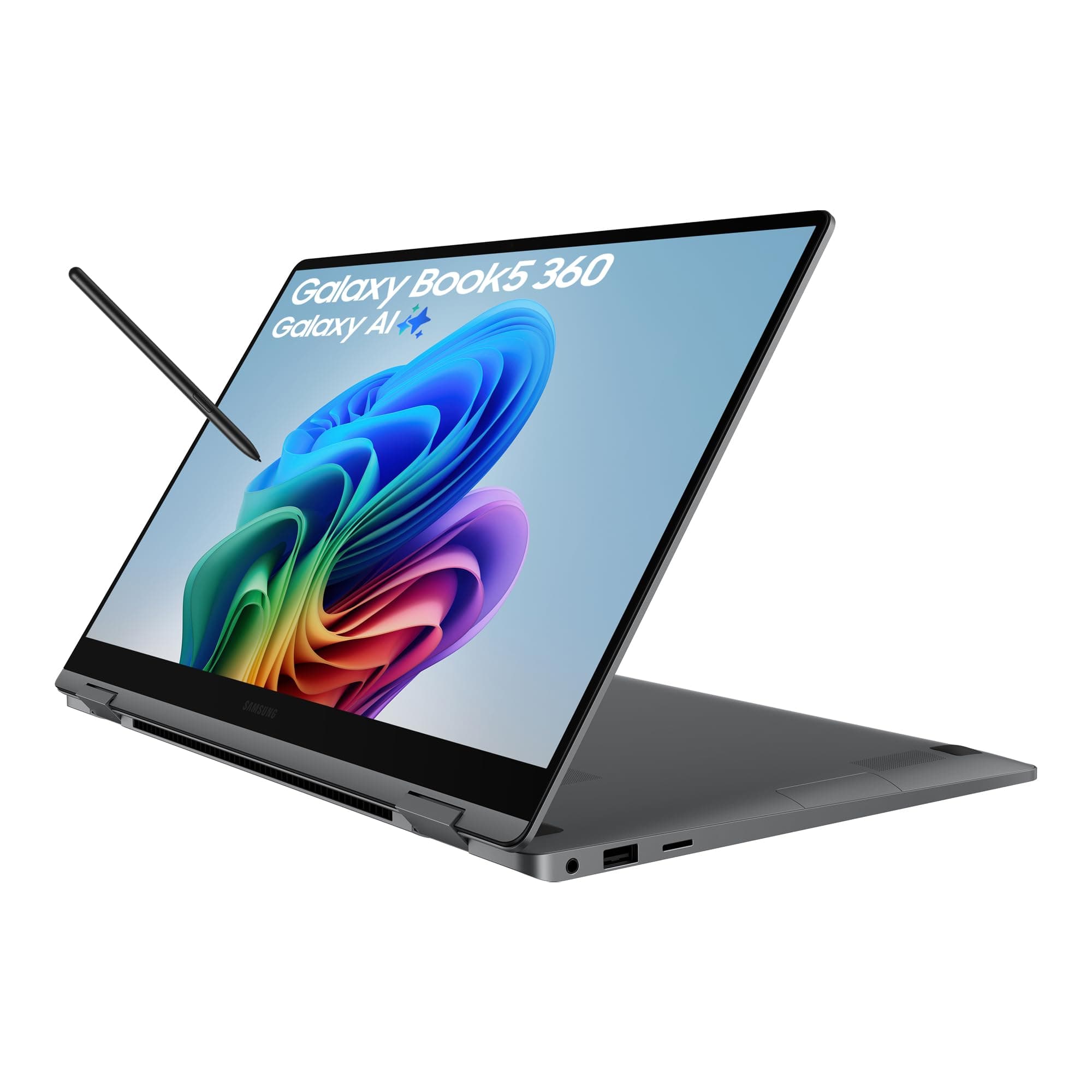 Samsung Galaxy Book5 360, Copilot+ PC (2025) 15.6", Intel Core Ultra 7 Processor, S Pen Included, 16GB RAM, 1TB Storage, Grey