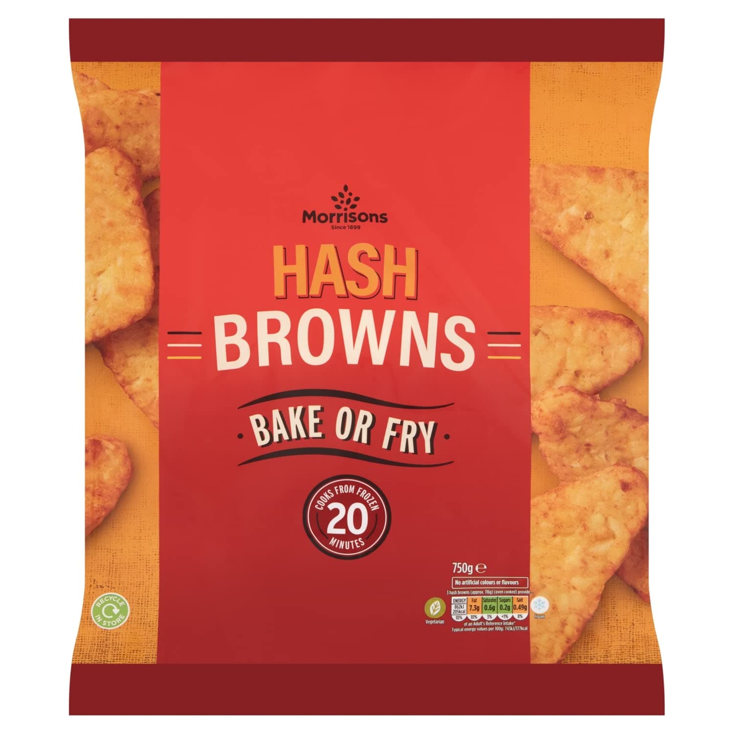 Morrisons Hash Browns, 750g