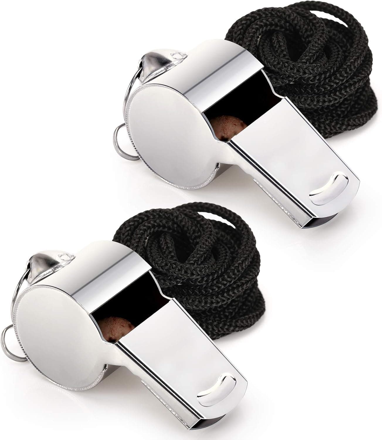 Fya Stainless Steel Whistle with Lanyard, Very Loud Sports Whistle, Perfect f...