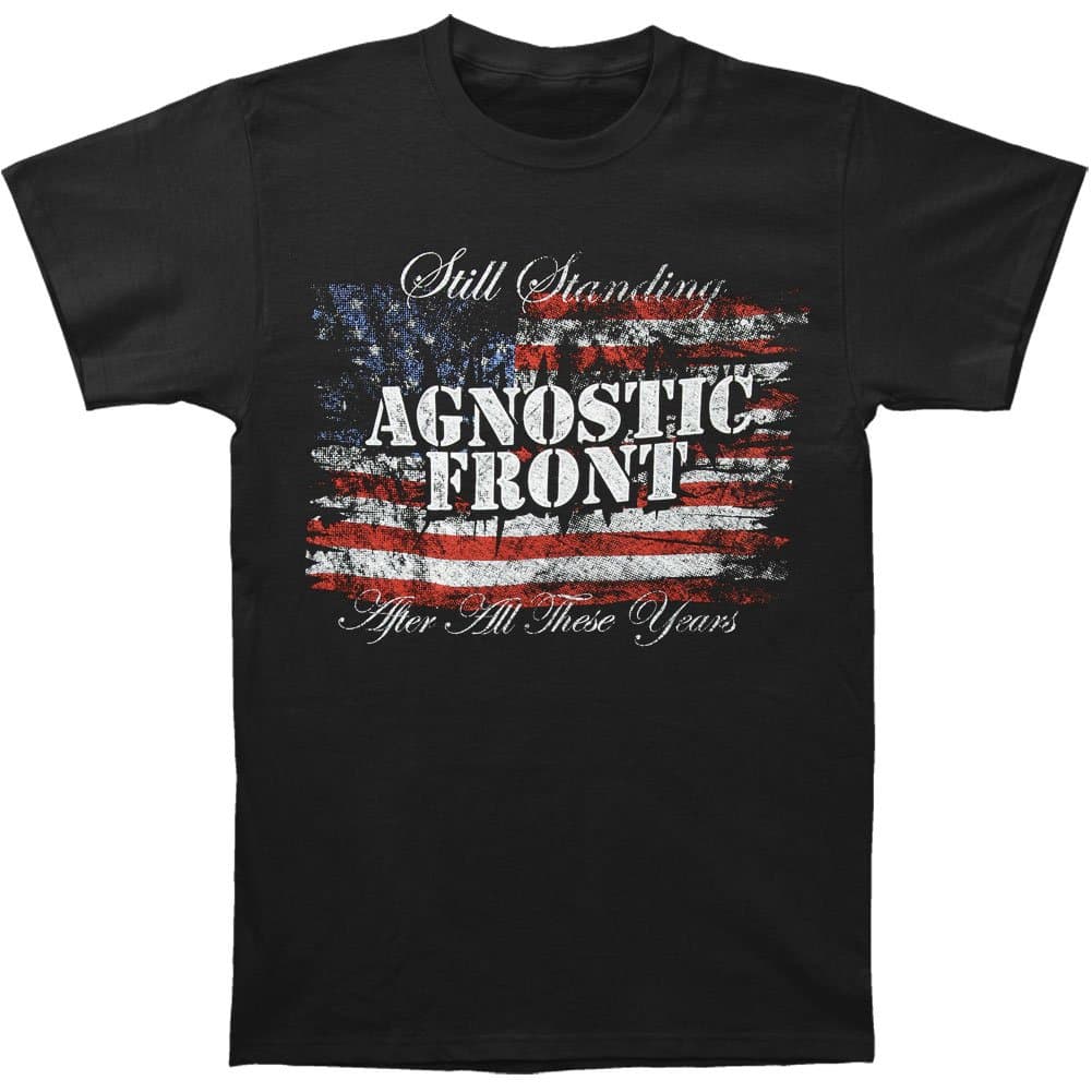 Agnostic Front Men's Flag T-shirt XX-Large Black