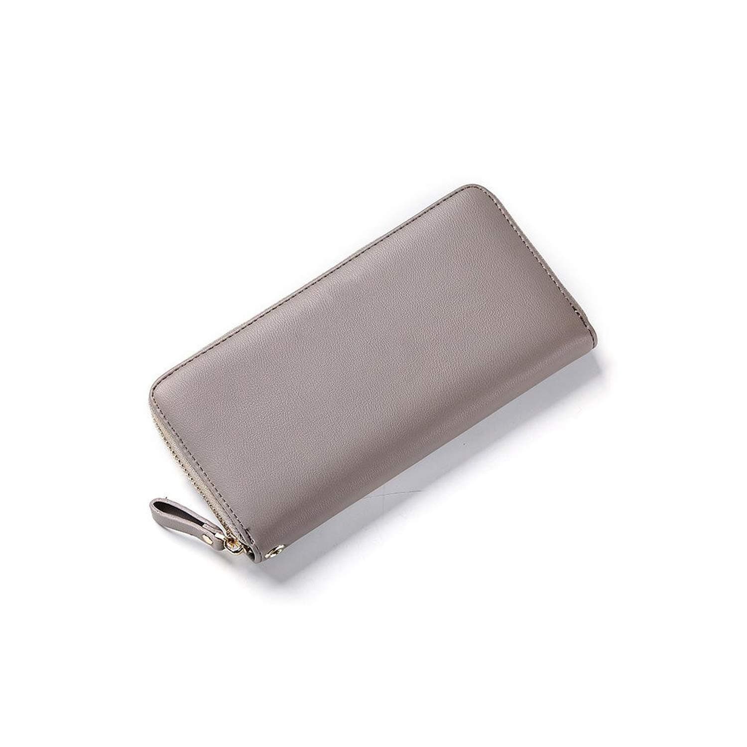 Brand Designed Women Long Clutch Wallet Large Capacity Wallets Female Purse Lady Coin Purses,Gray