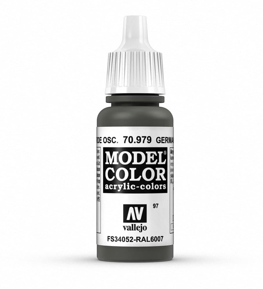 Vallejo Model Color 17 ml Acrylic Paint - German Cam Dark Green