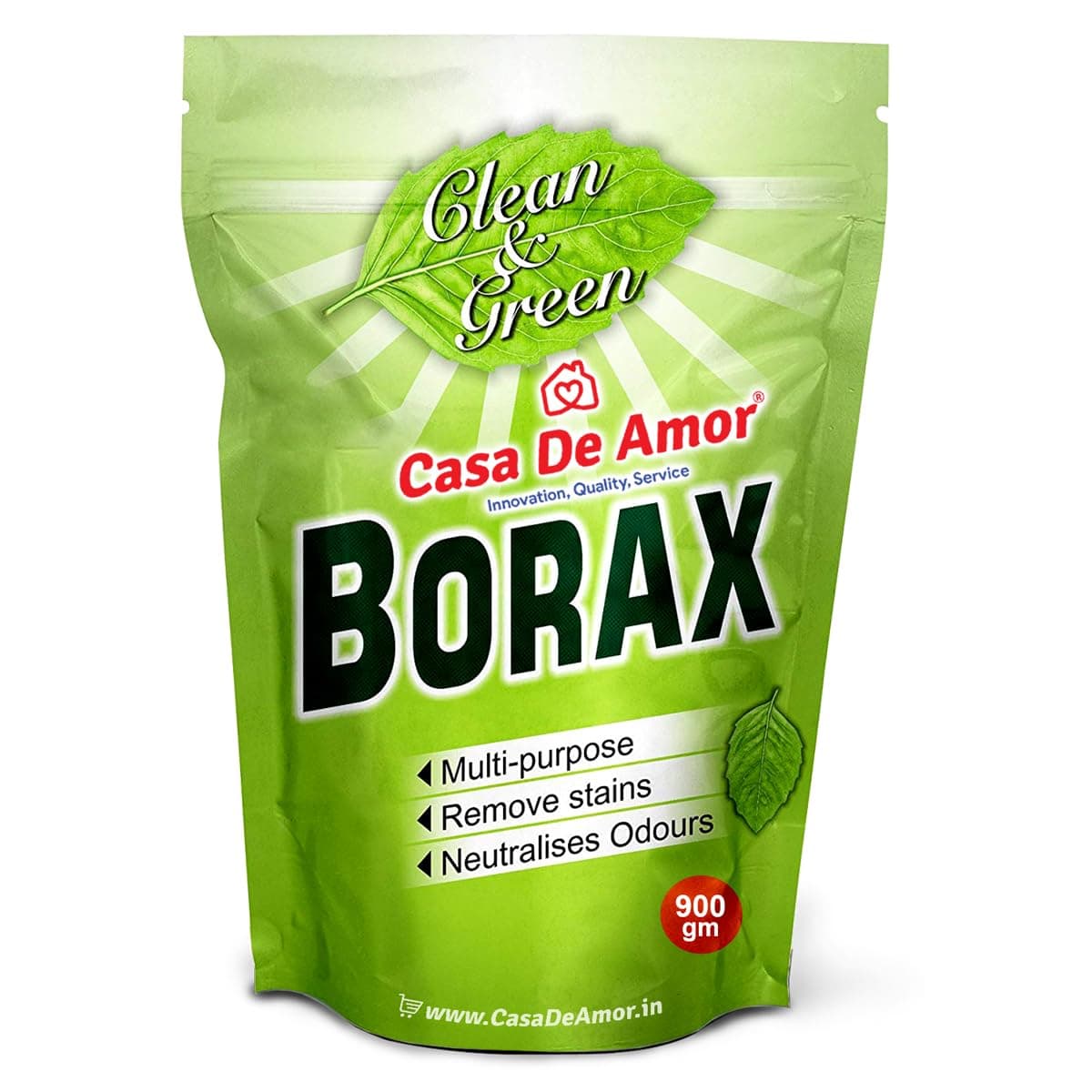 Casa De Amor Borax Powder 100% Pure with Whitening and Cleaning Power, For Kids Crystals & Slime (900 gm)