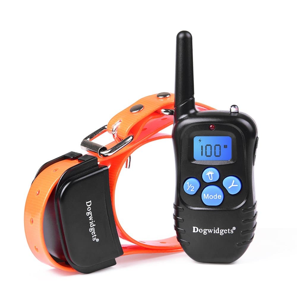 DW-17 Dog Training Collar with Remote 100 Levels of Shock Vibration Warning Sound Beep Rechargeable 330 Yards Pet Trainer