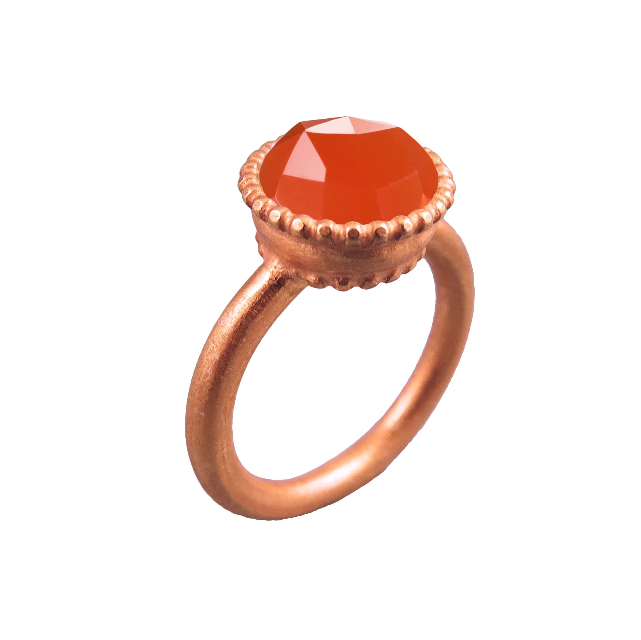Carnelian Ring Rose Gold Carnelian Ring 14K Gold Ring Orange Rose Gold Ring Large Natural Gemstone Ring Orange Statement Rings For Women Gold Plated Ring With Big Stone Handmade Gem Stone Rings Gift