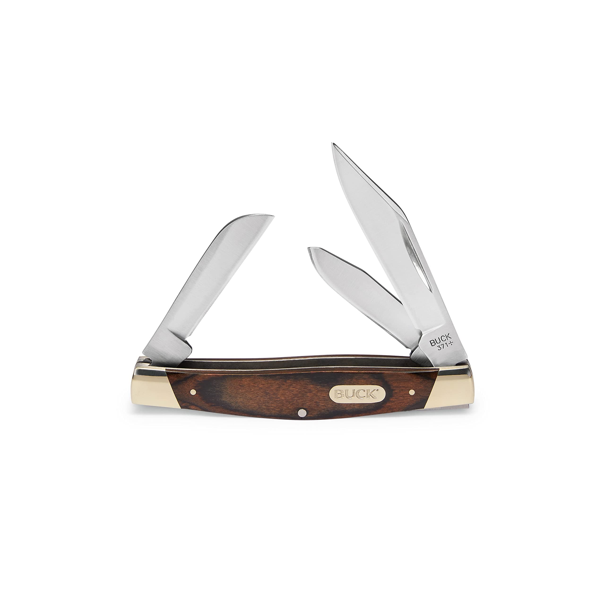 Buck Knives 371 Stockman Three 3 Blade Folding Pocket Knife