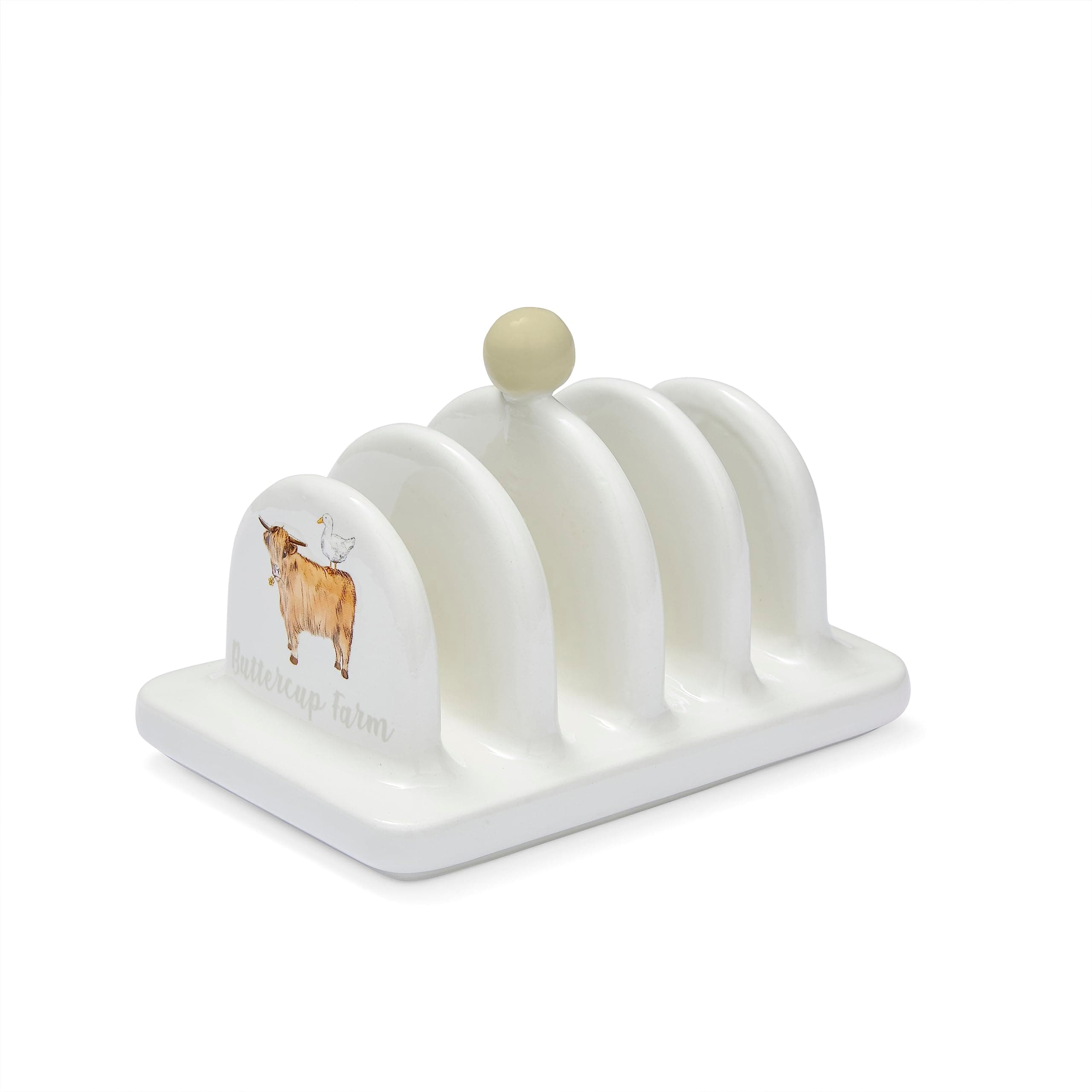 British Designed Ceramic Toast Rack | Toast Holder Perfect for Breakfast | Toast Racks for All Types of Kitchens - Buttercup Farm