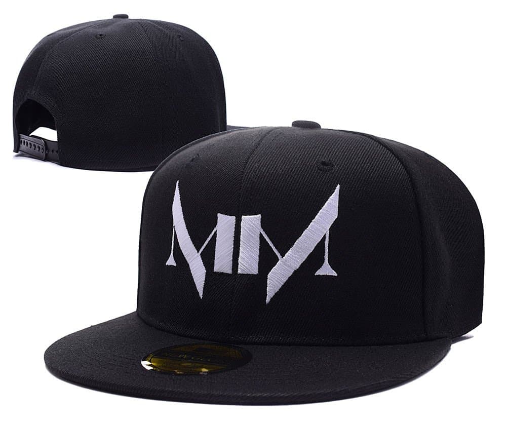 Marilyn Manson Logo Adjustable Snapback Caps Embroidery Hats Black