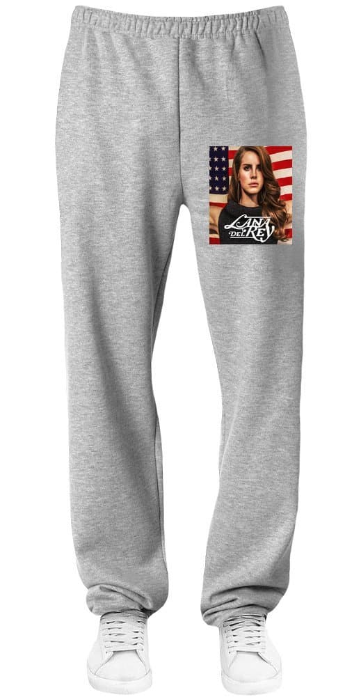 zeus apparel Lana Del Rey USA Flag Portrait Sweatpants