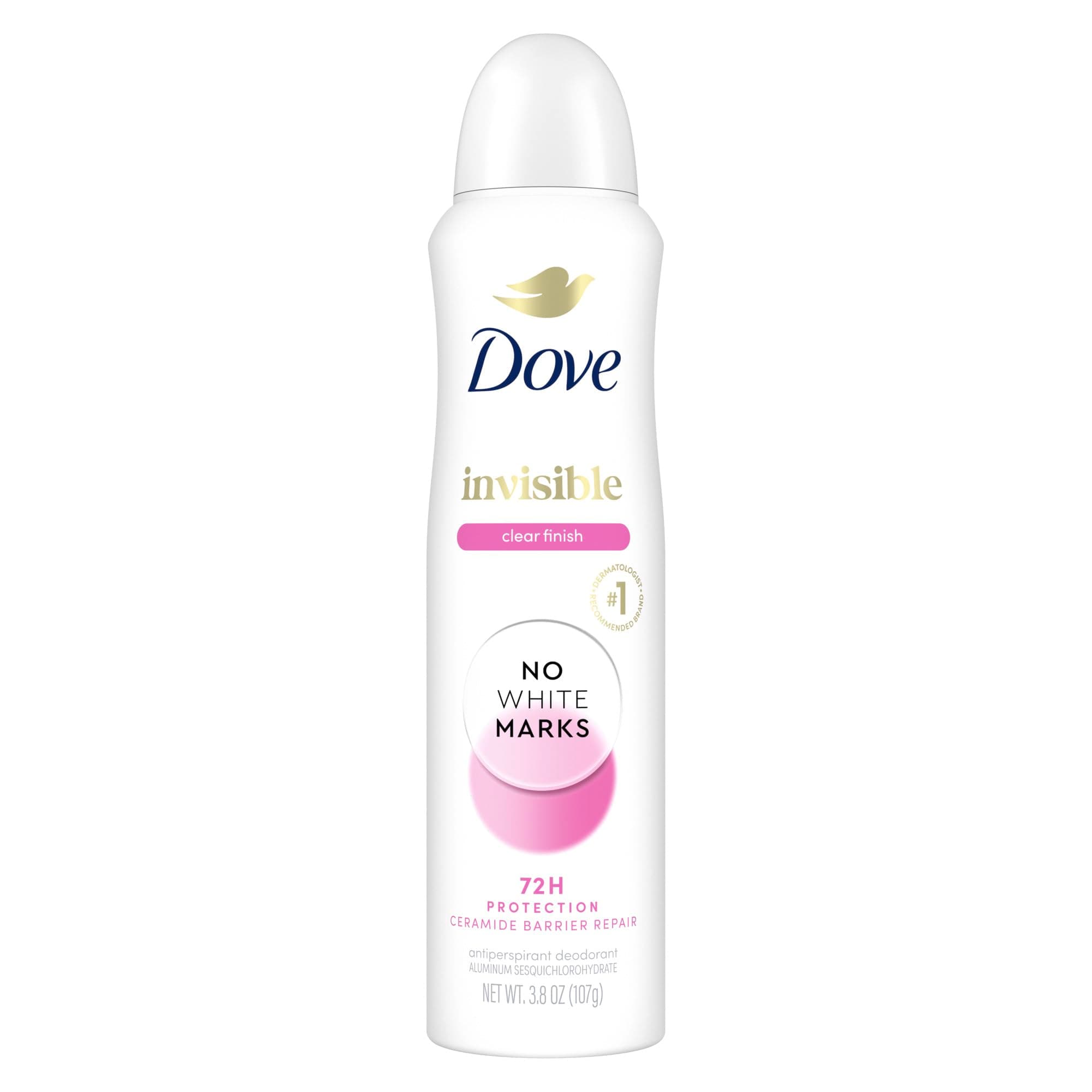 Dove Advanced Care Antiperspirant Deodorant Spray Clear Finish Invisible antiperspirant deodorant tested on 100 colors 72-hour odor and sweat protection with Pro-Ceramide technology 3.8 oz