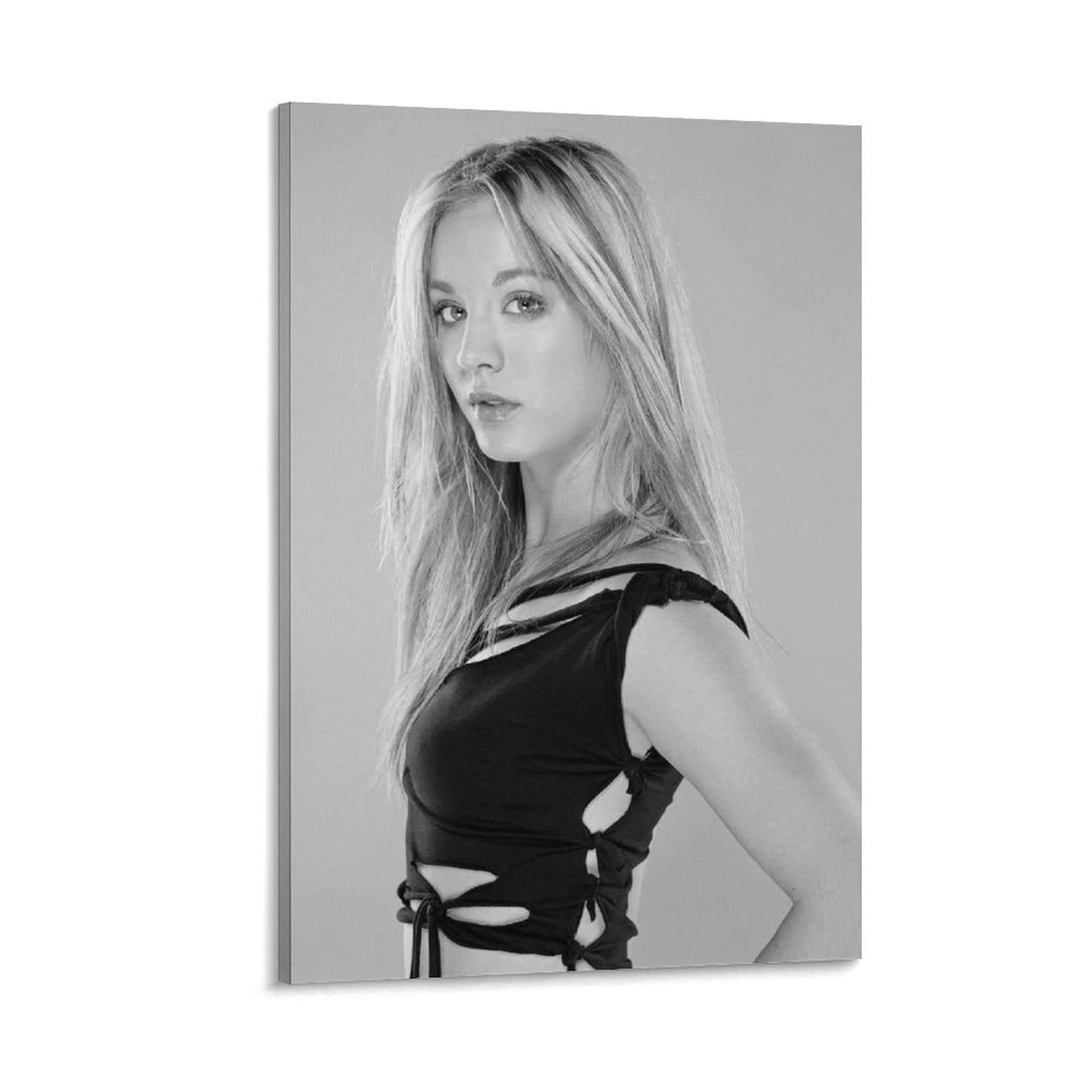 VAIKANHAI Kaley Cuoco Poster for Bedroom Aesthetics Picture Printing Canvas Painting 24x36inch(60x90cm) Frame-style